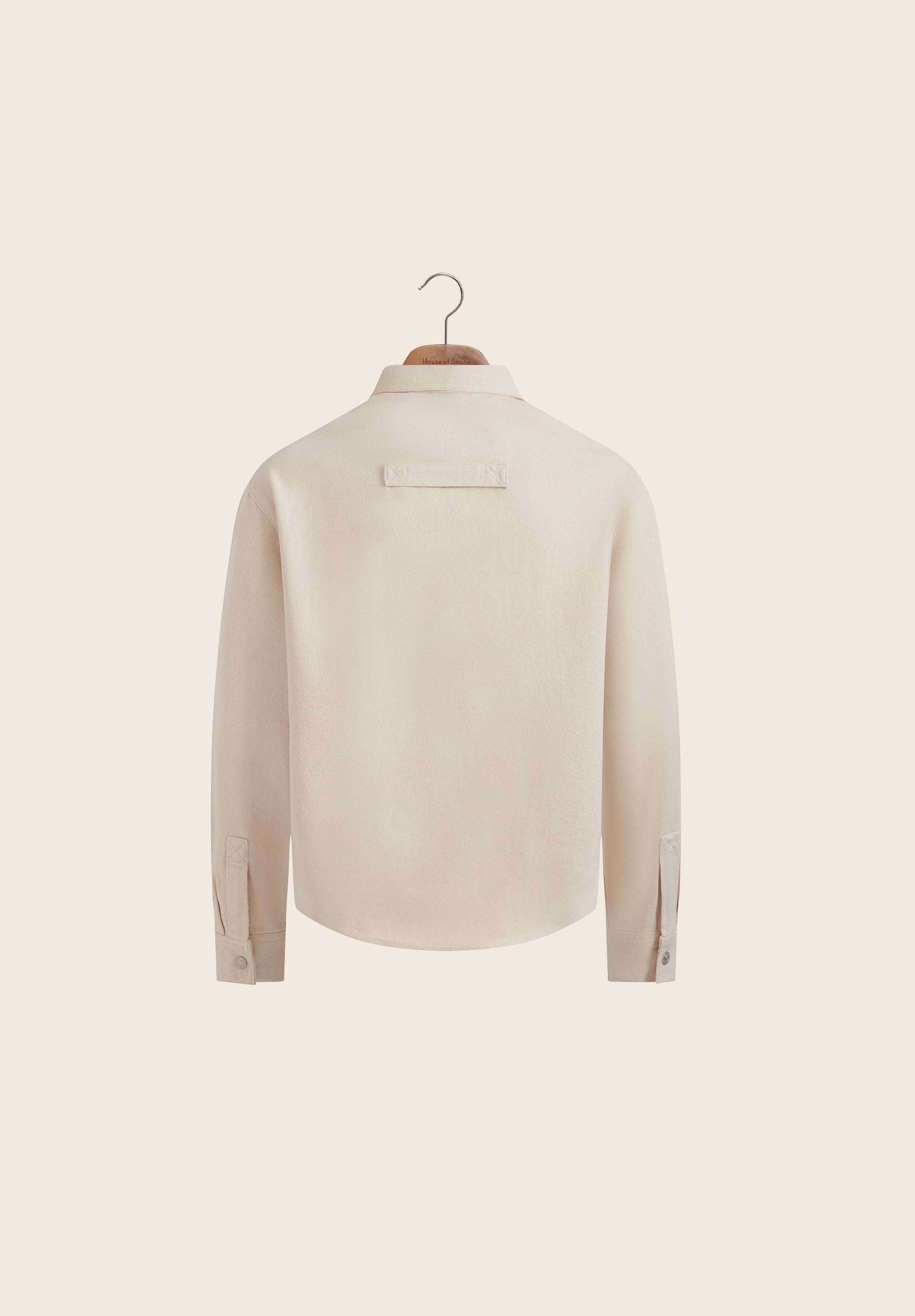 CHAIN STITCH SHIRT IN OAT WASH