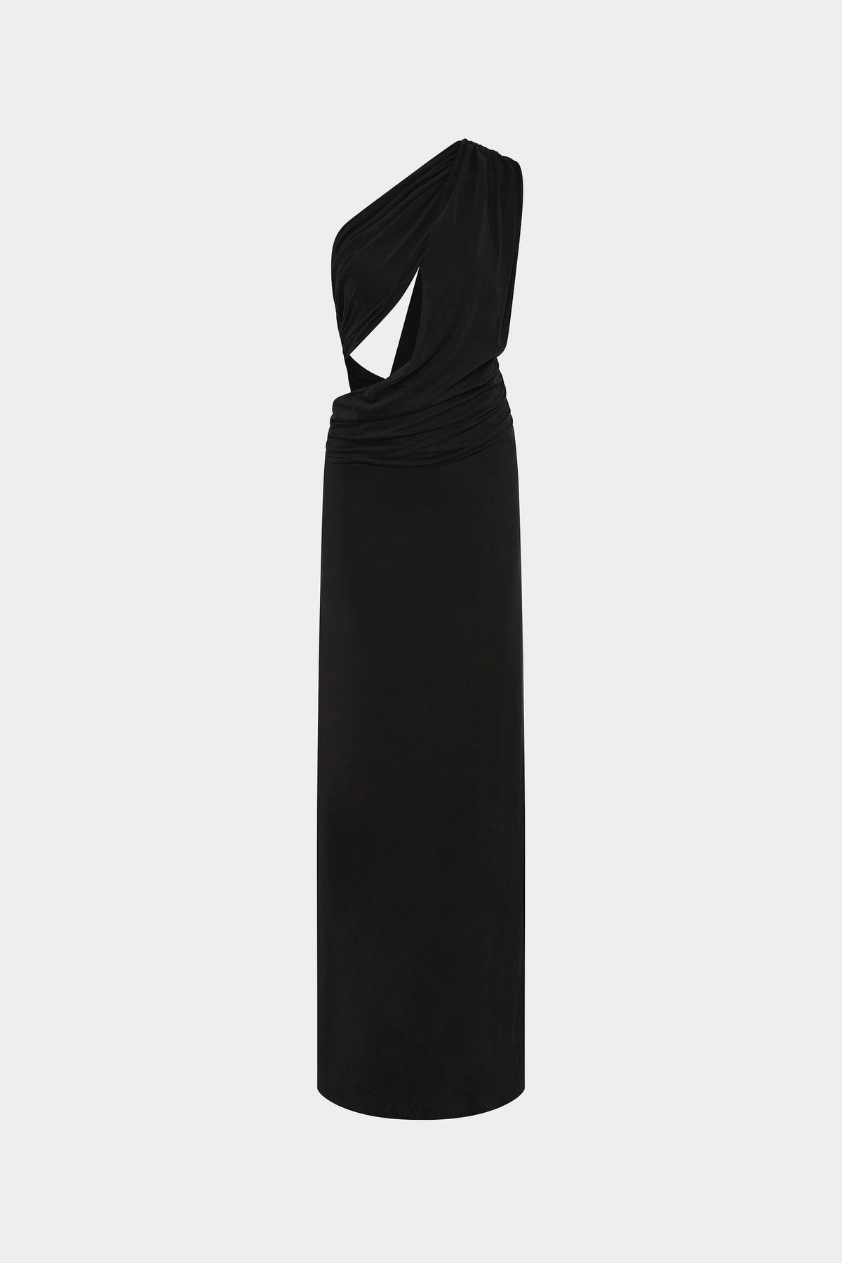 THE ‘SOLSTICE’ CUPRO DRESS BLACK