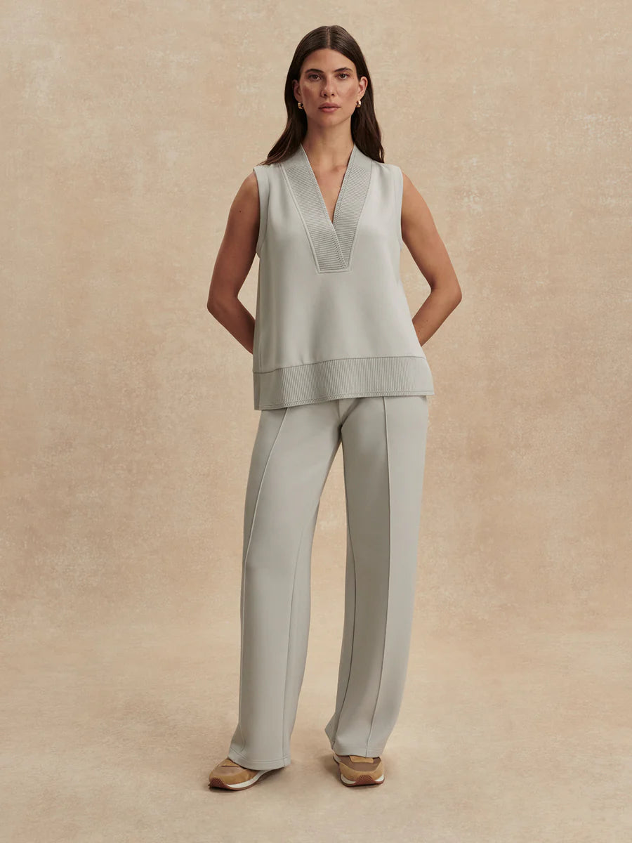 THE WIDE LEG PANT 30 IN BLUE CLAY