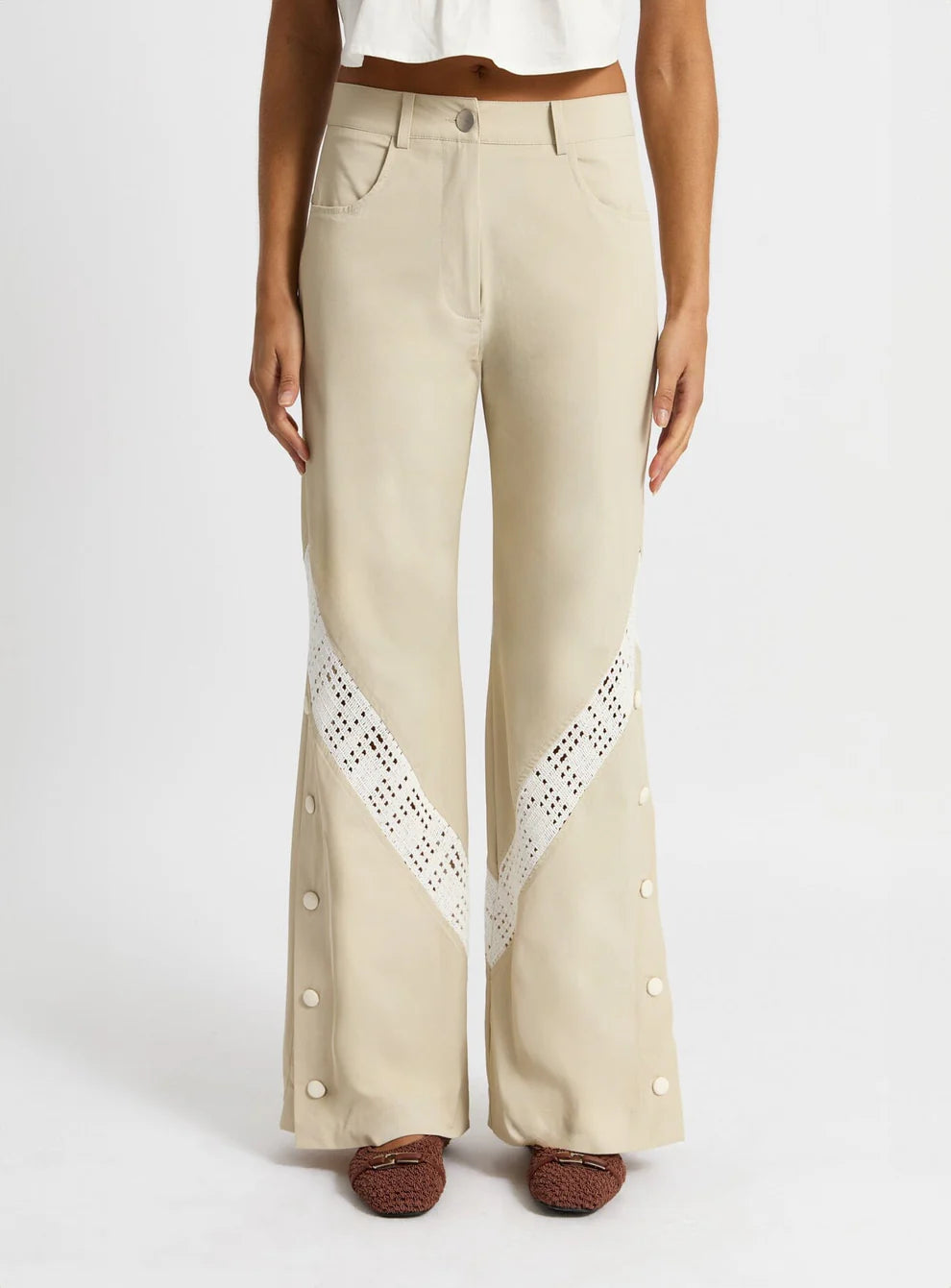 ELLIE RELAXED CUT-OUT PANTS