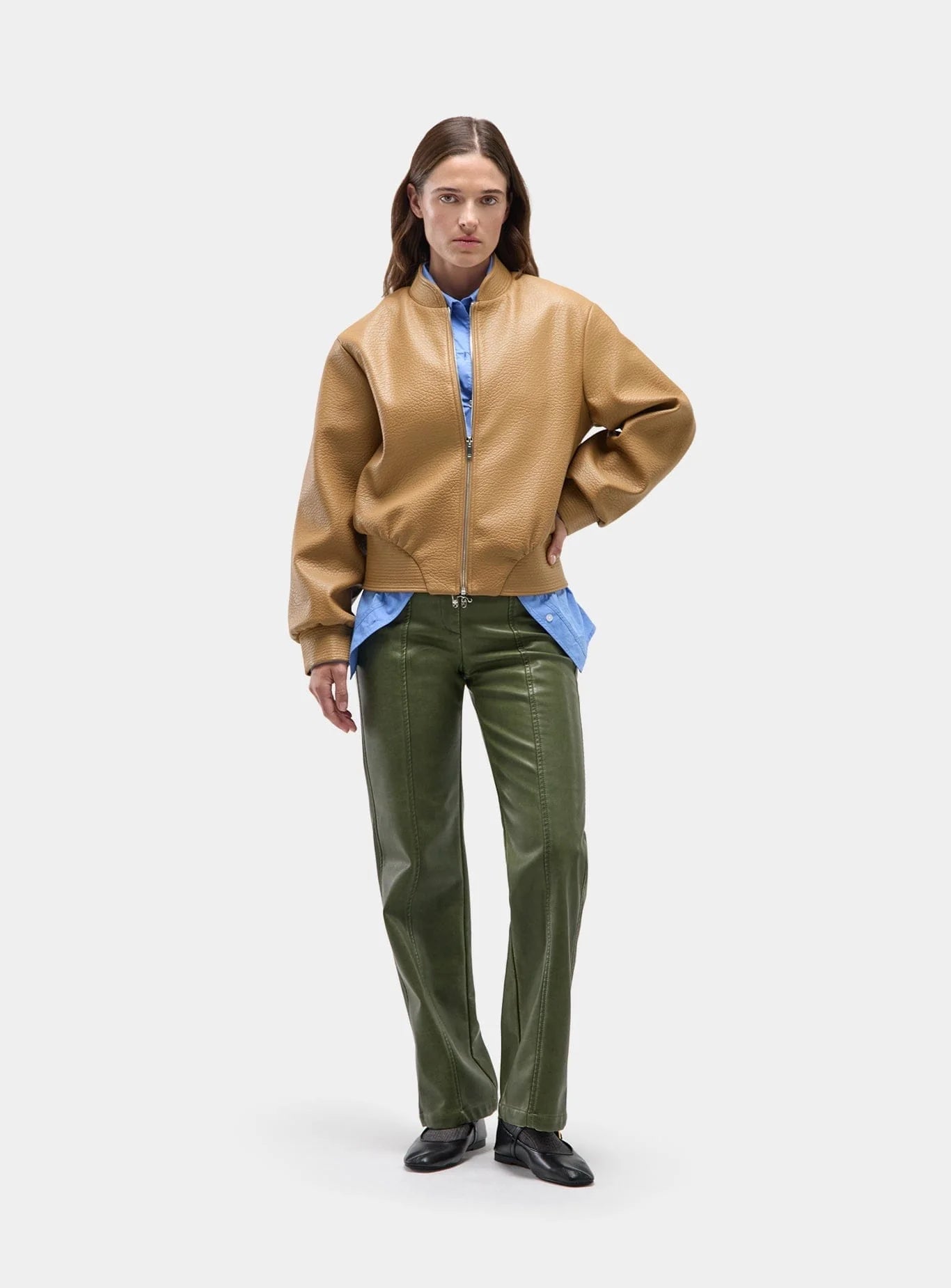 FREYA CAMEL BOMBER JACKET