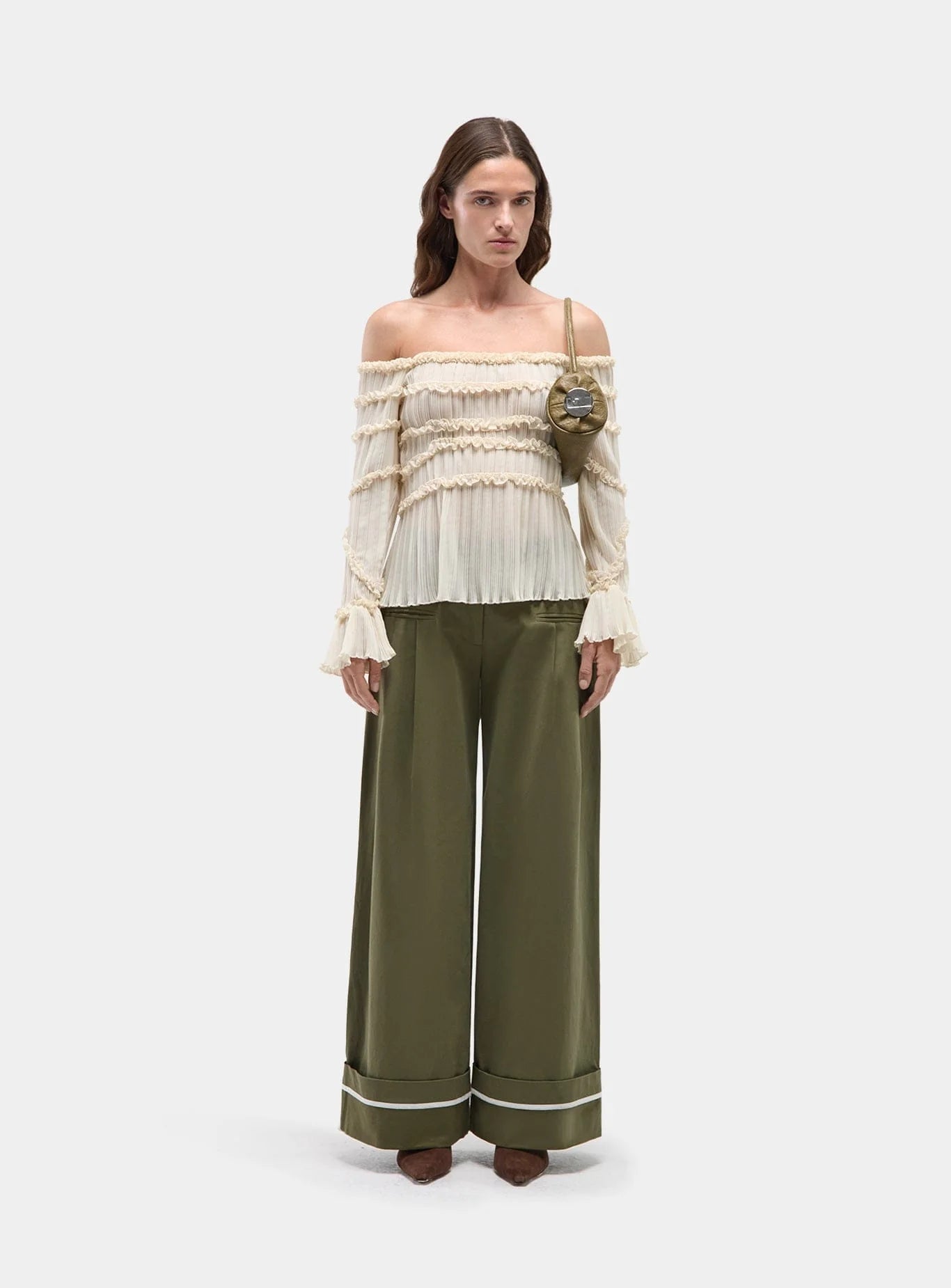 JET KHAKI TAILORED PANTS