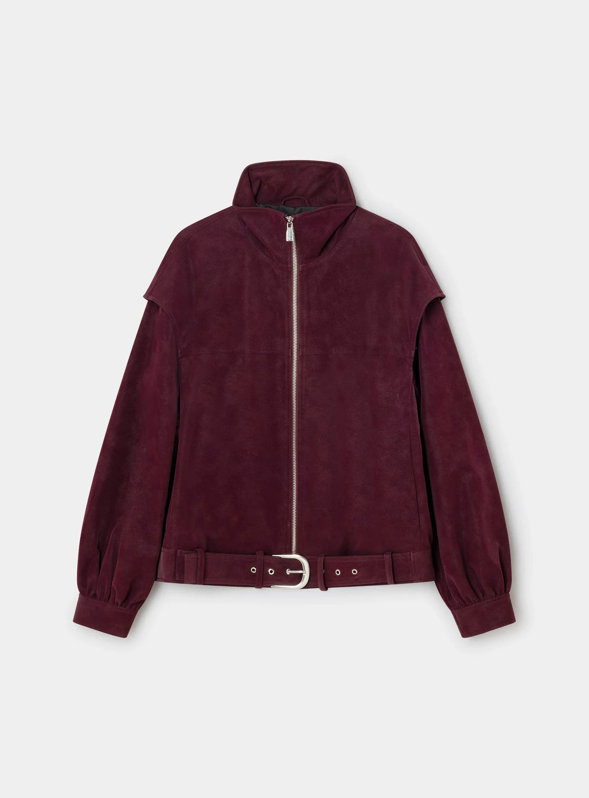 SIGNY BURGUNDY BOMBER JACKET