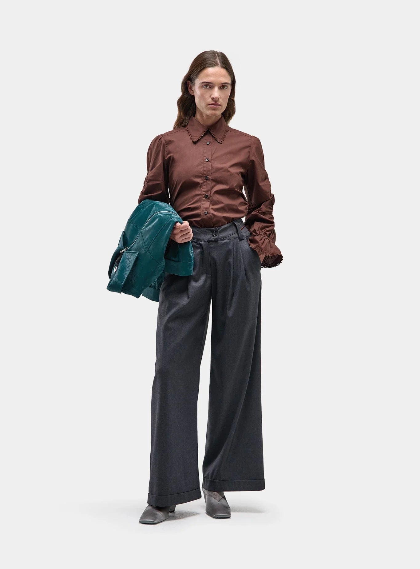 SMITH GREY TAILORED PANTS