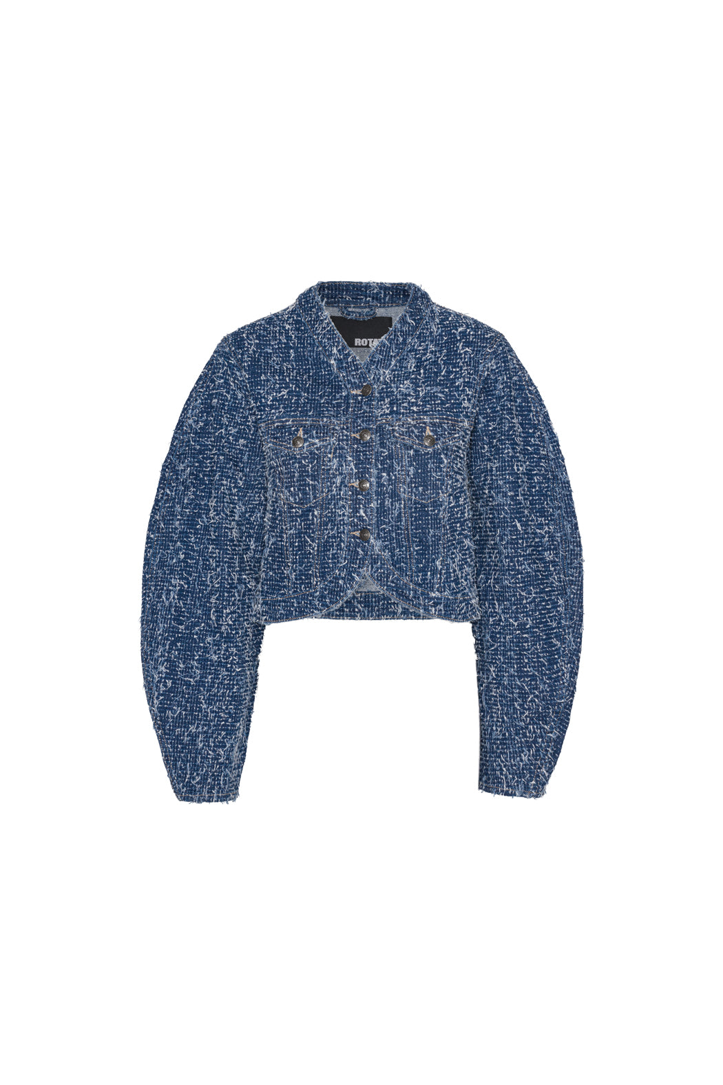 ROUND SLEEVE DENIM JACKET