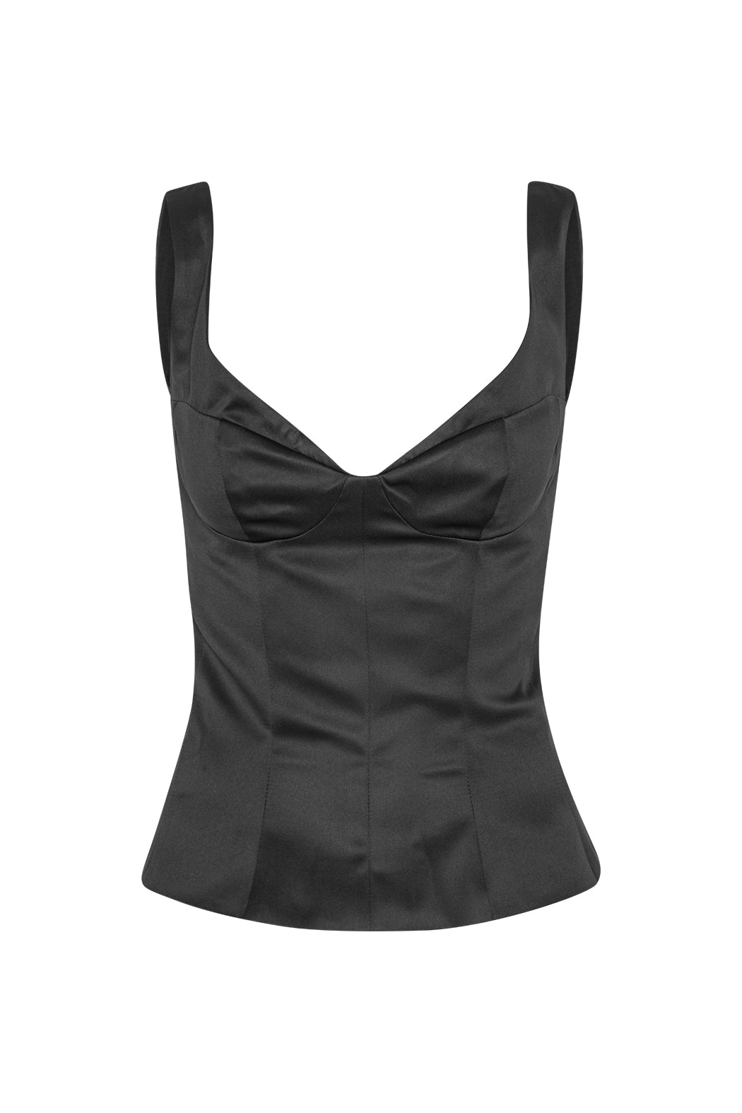 SATIN FITTED TOP
