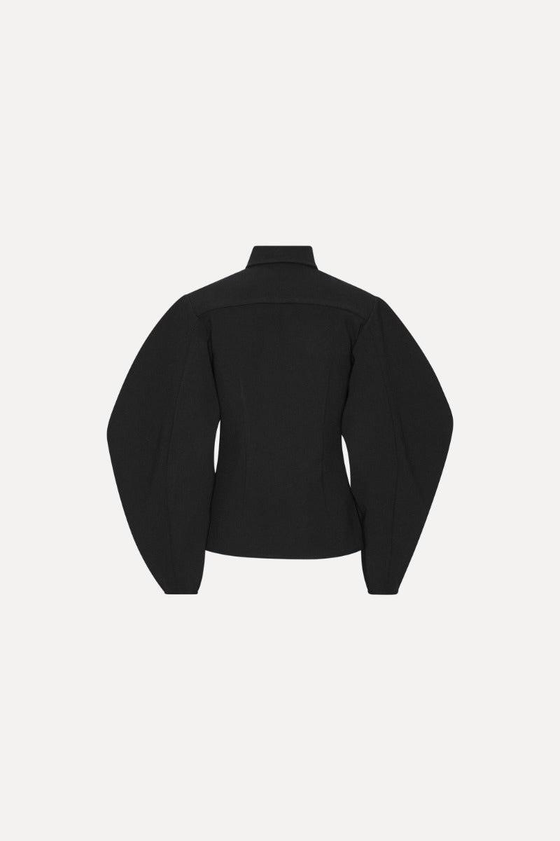 SUITING FITTED SHIRT BLACK