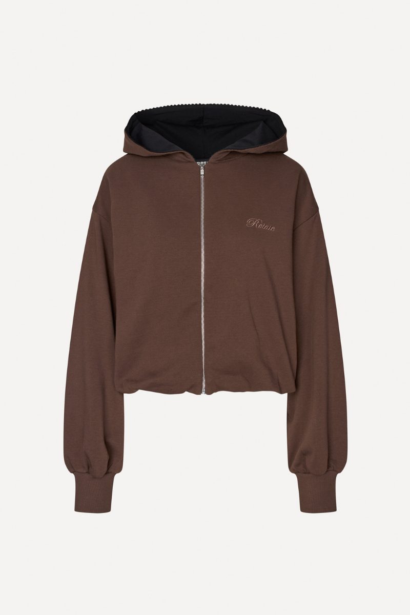 ZIP SWEAT HOODIE CHESTNUT
