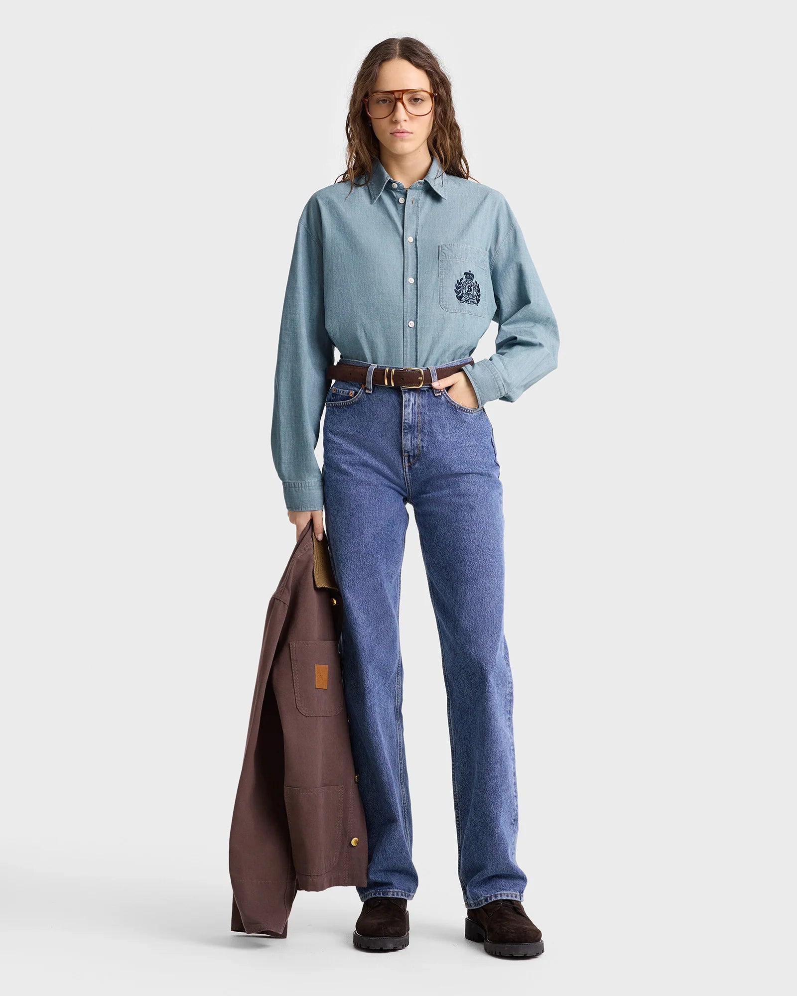 OVERSIZED CHAMBRAY SHIRT