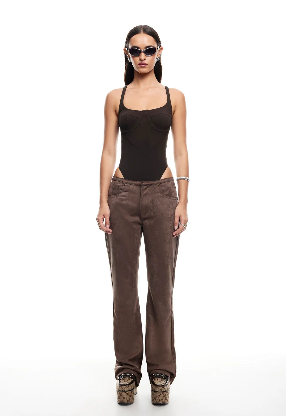JE TAIME BODYSUIT CHOCOLATE