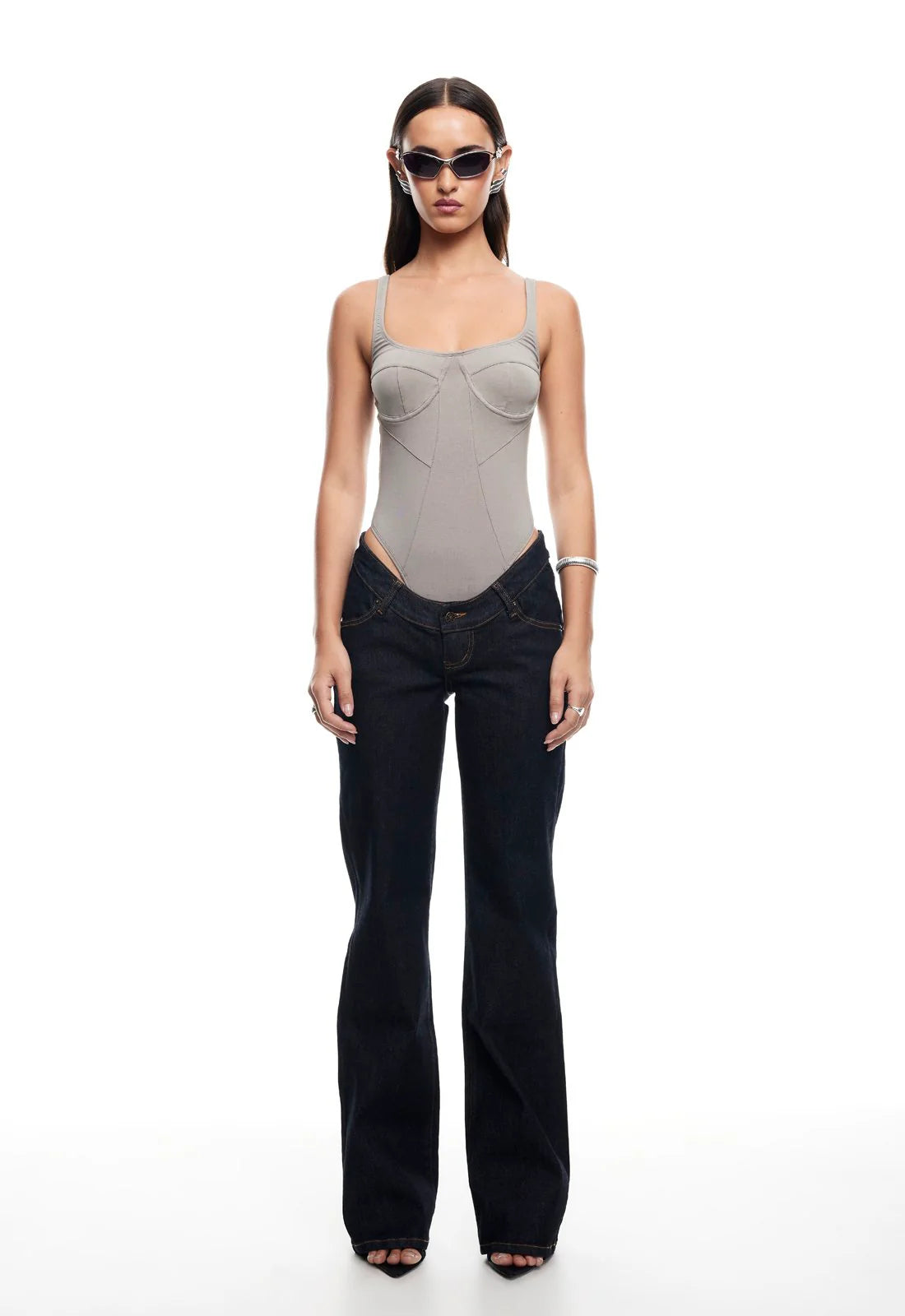 JE TAIME BODYSUIT GREY