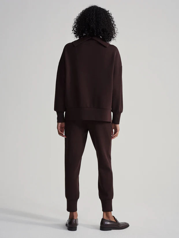 PRIYA LONGLINE SWEAT IN COFFE BEAN