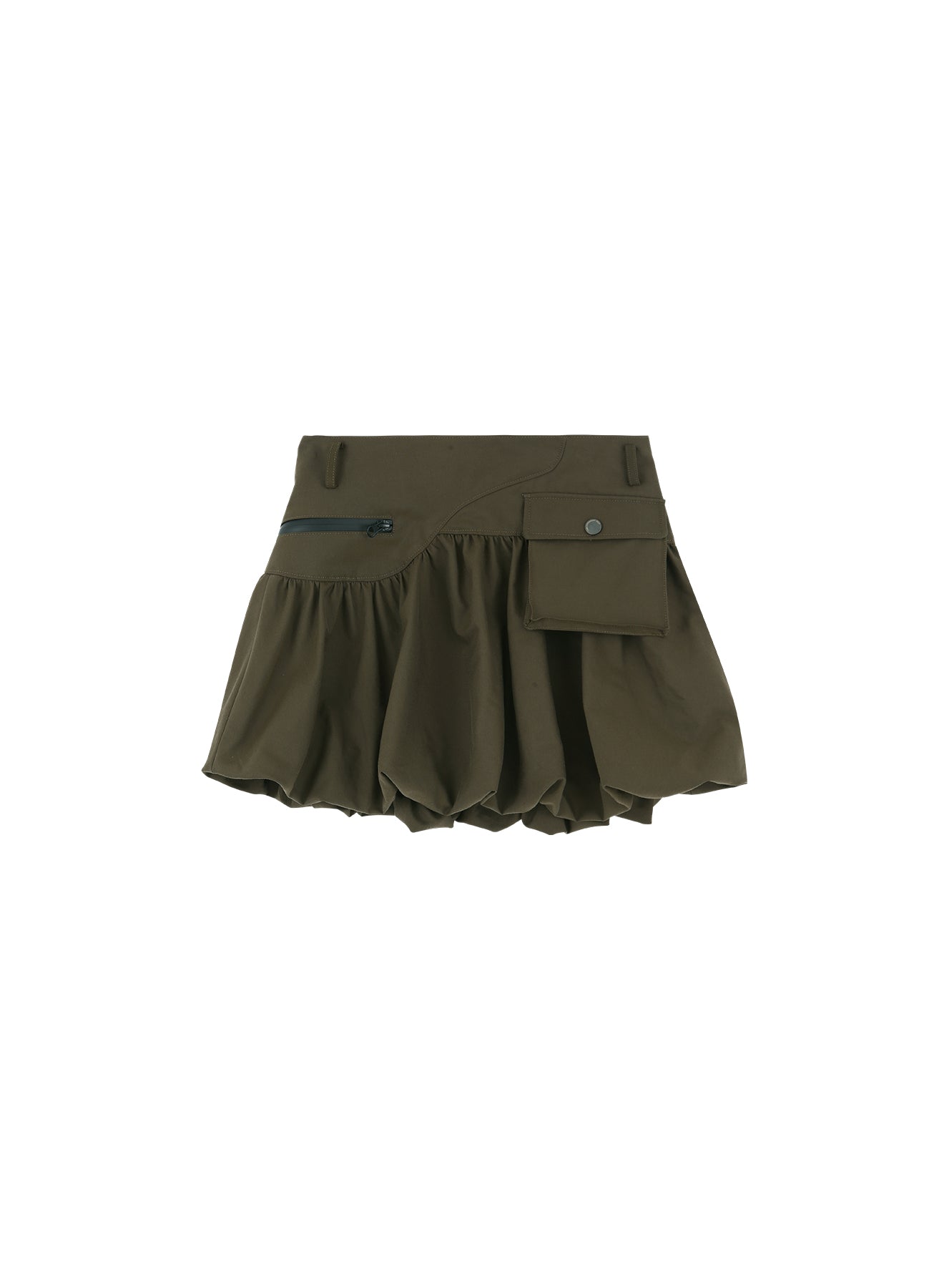 CARGO BALLOON SKIRT IN KHAKI
