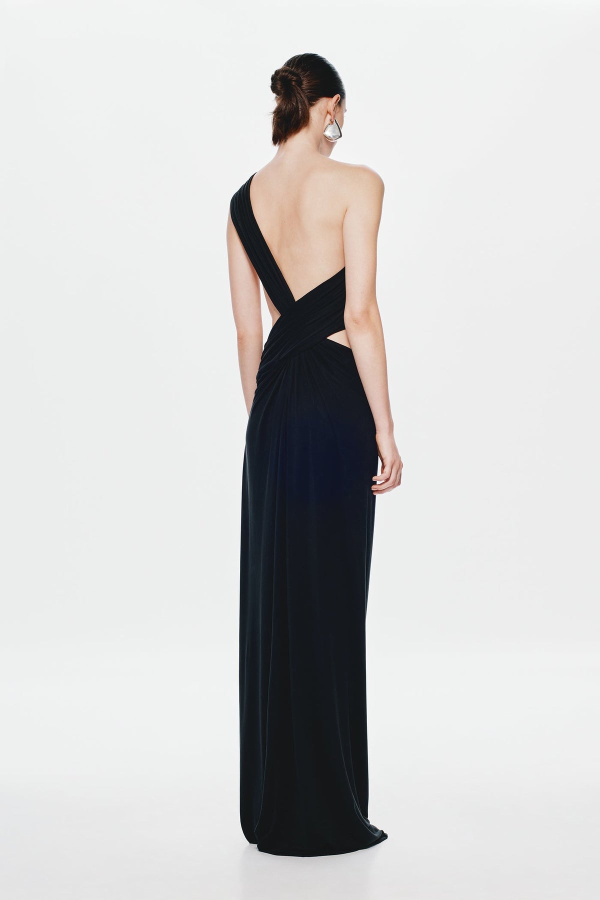 THE ‘SOLSTICE’ CUPRO DRESS BLACK