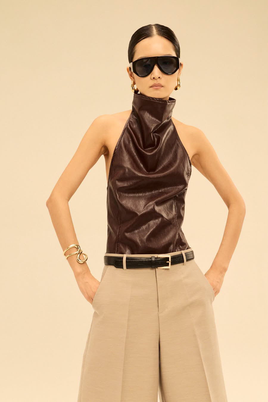 BUSAN TOP IN BROWN