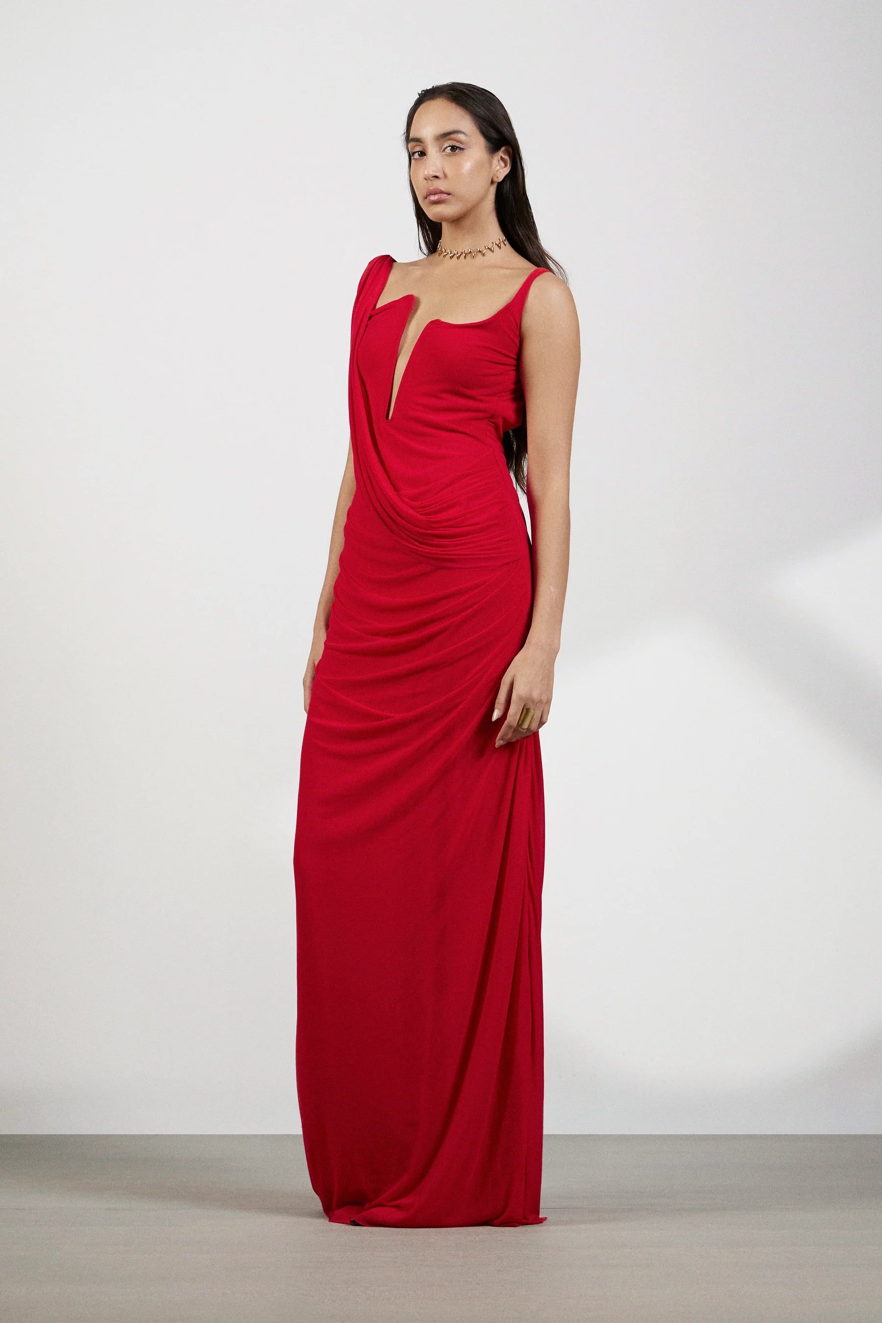 ADRIANA DRESS IN RED