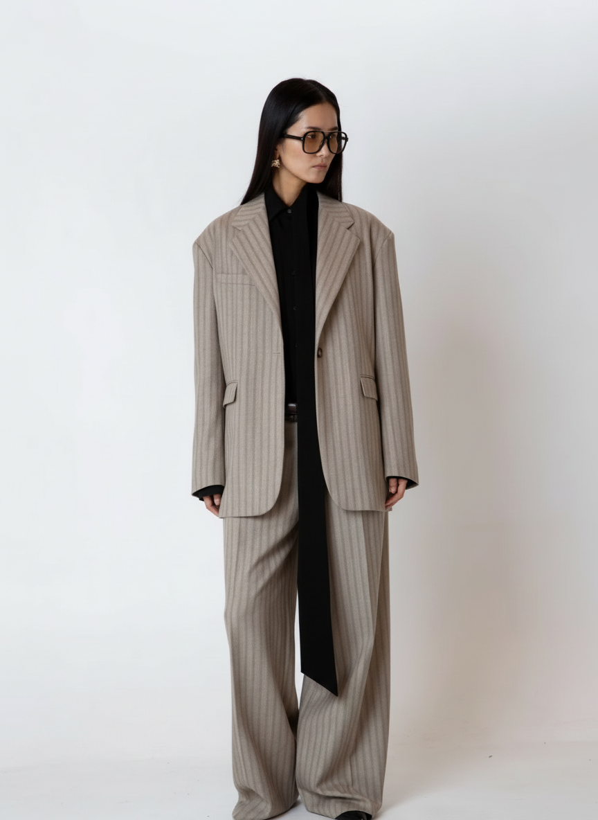 THE CAMDEN SET BEIGE STRIPE