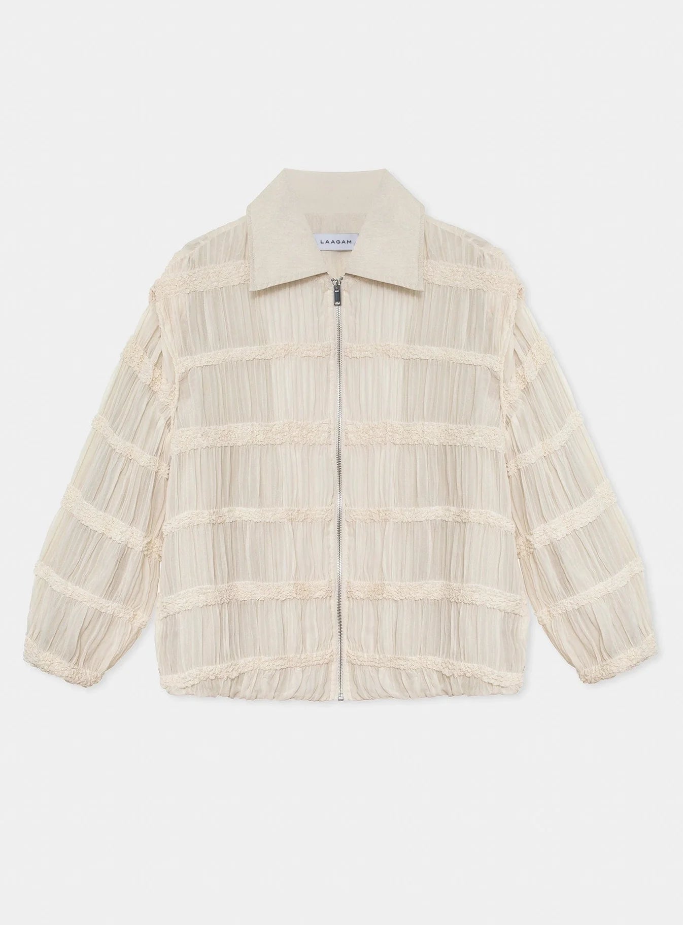 KIARA ECRU BOMBER JACKET