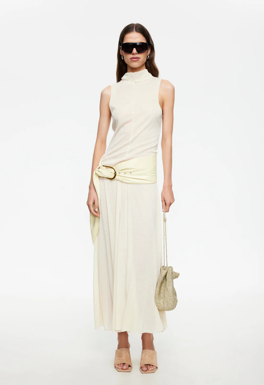 LAST LIGHT MAXI DRESS IN CREAM