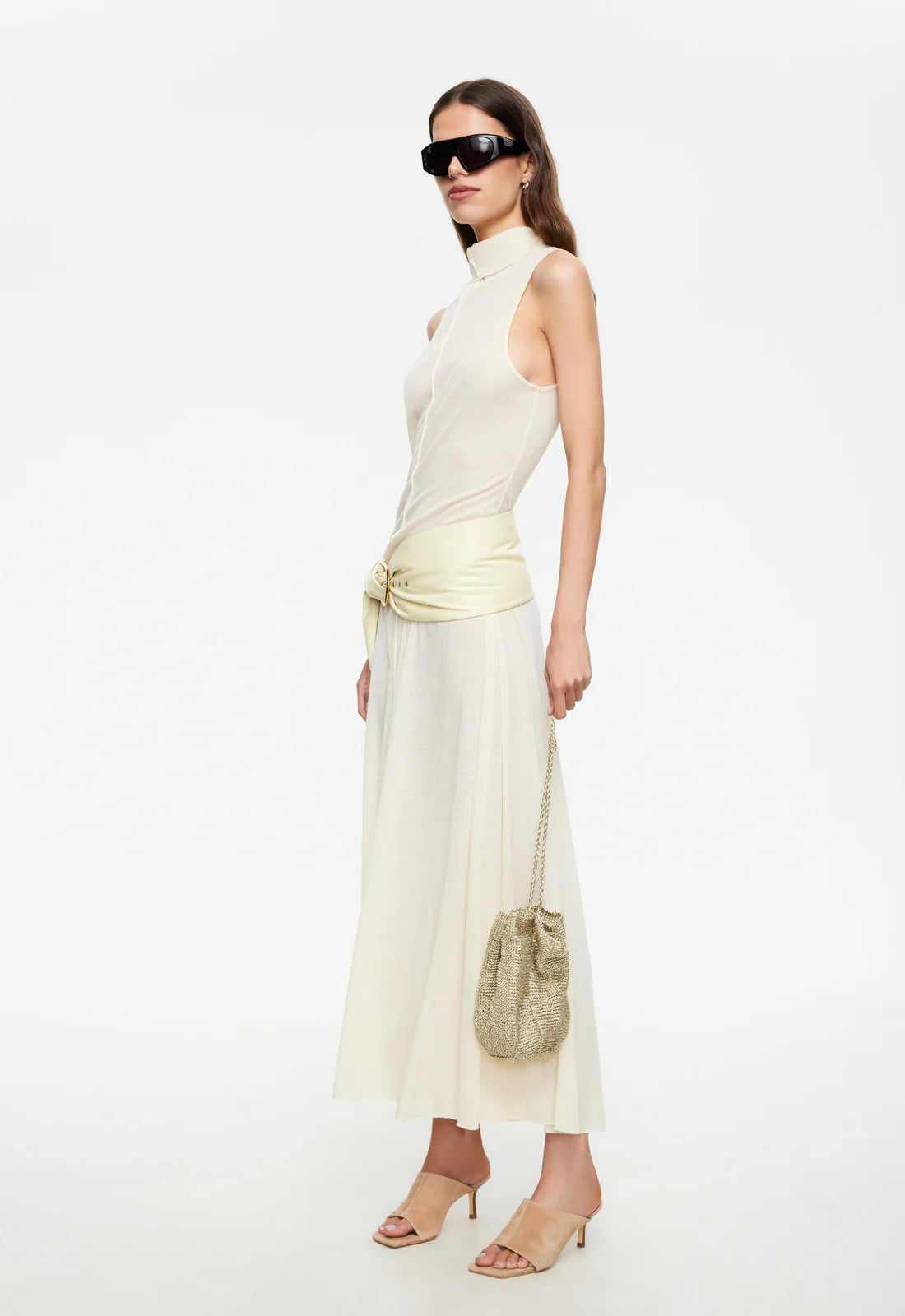 LAST LIGHT MAXI DRESS IN CREAM