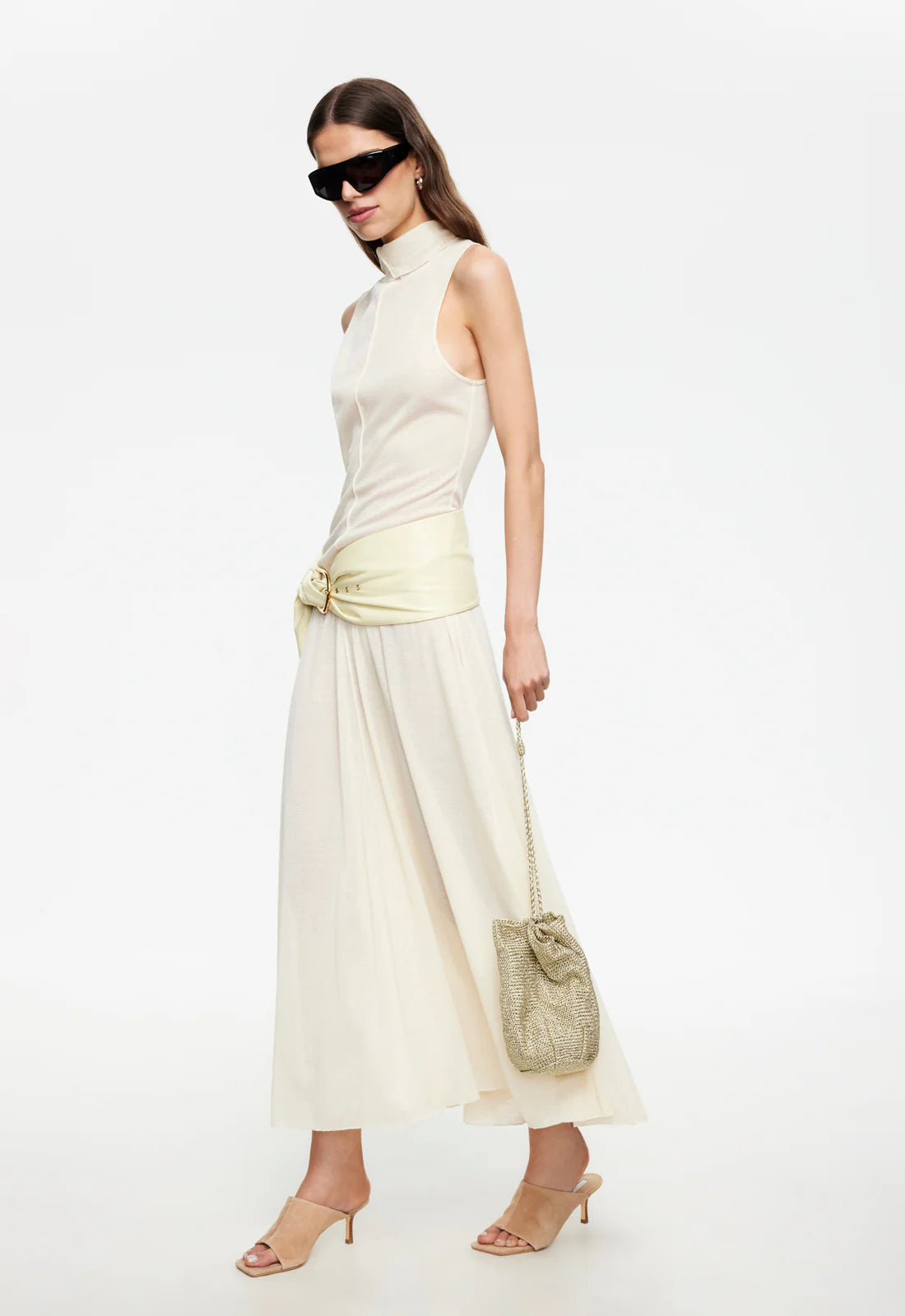 LAST LIGHT MAXI DRESS IN CREAM