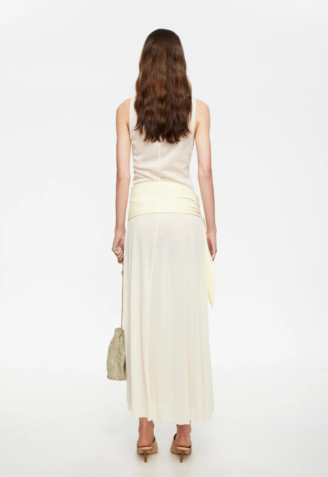 LAST LIGHT MAXI DRESS IN CREAM