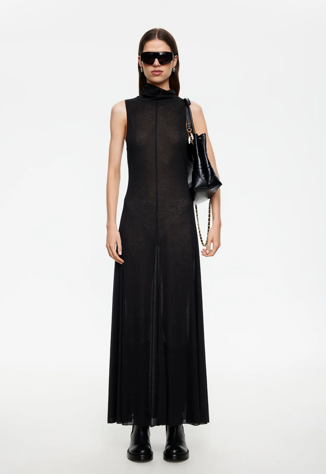 LAST LIGHT MAXI DRESS IN ONYX