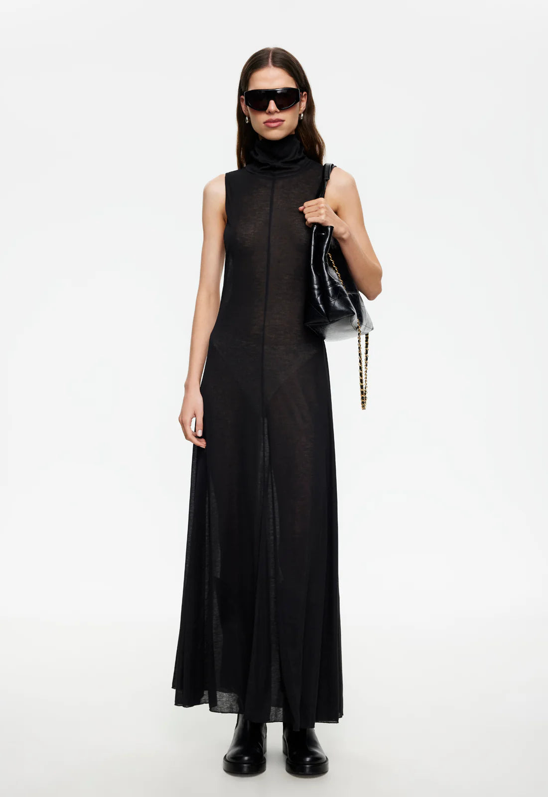 LAST LIGHT MAXI DRESS IN ONYX