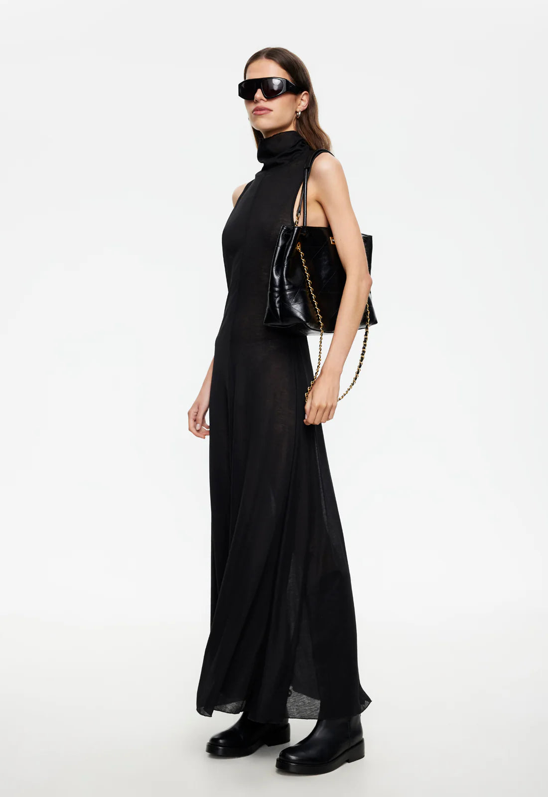LAST LIGHT MAXI DRESS IN ONYX