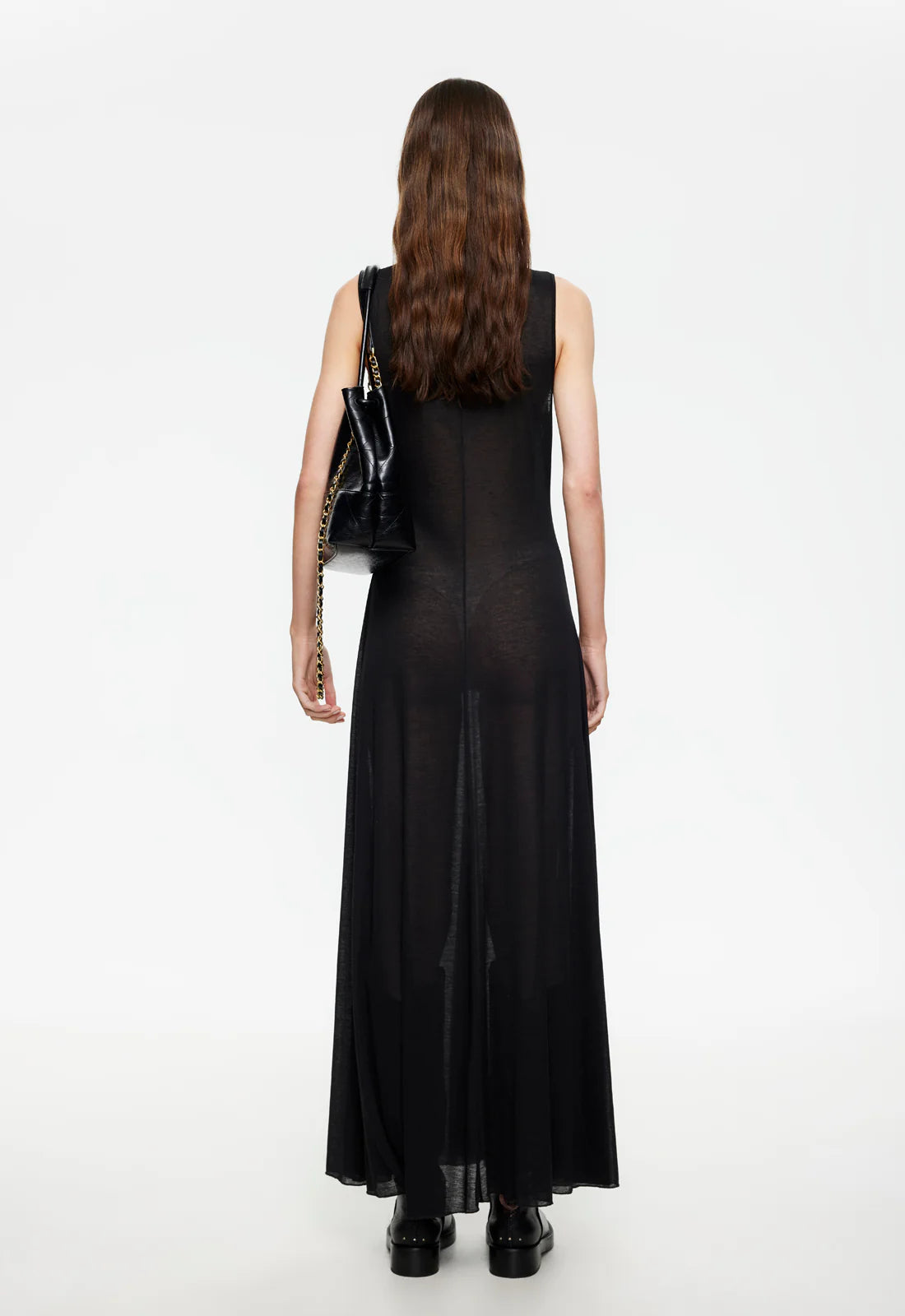 LAST LIGHT MAXI DRESS IN ONYX
