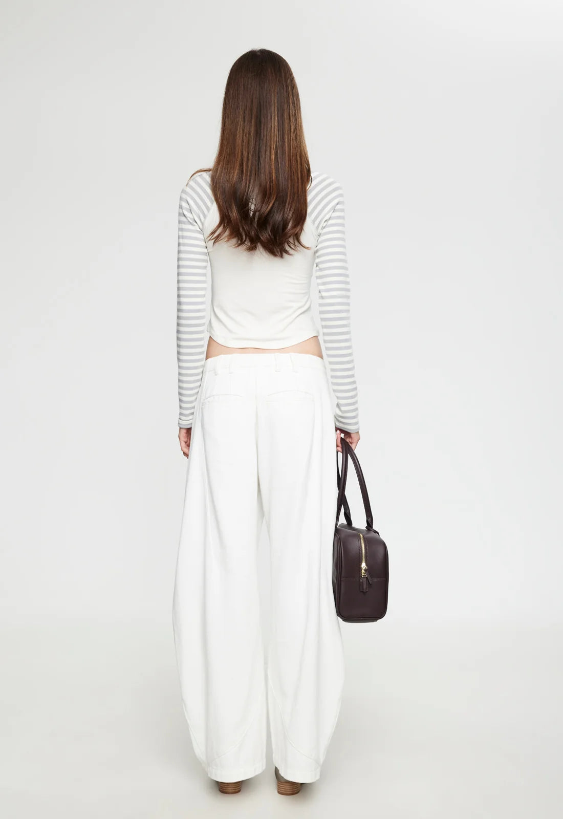 BLOOM BASEBALL LONG SLEEVE IN VANILLA CLOUD STRIPE