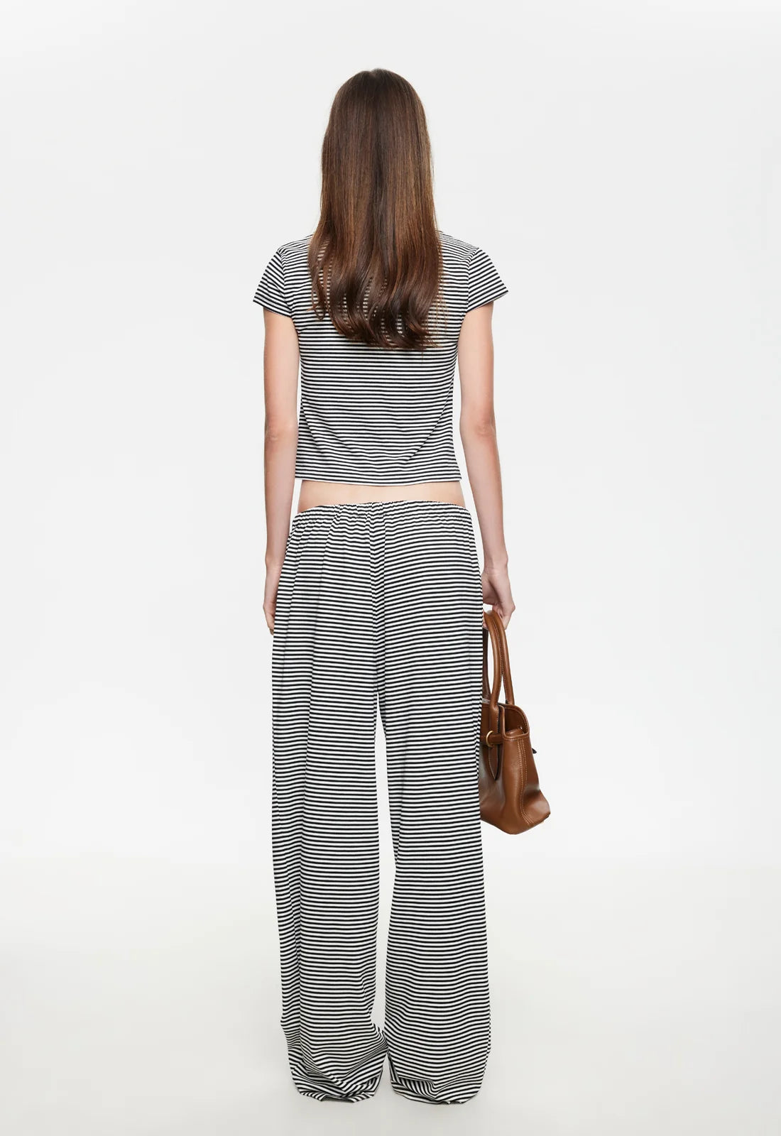 BLOOM PEEPHOLE TEE IN ARCTIC INK STRIPE
