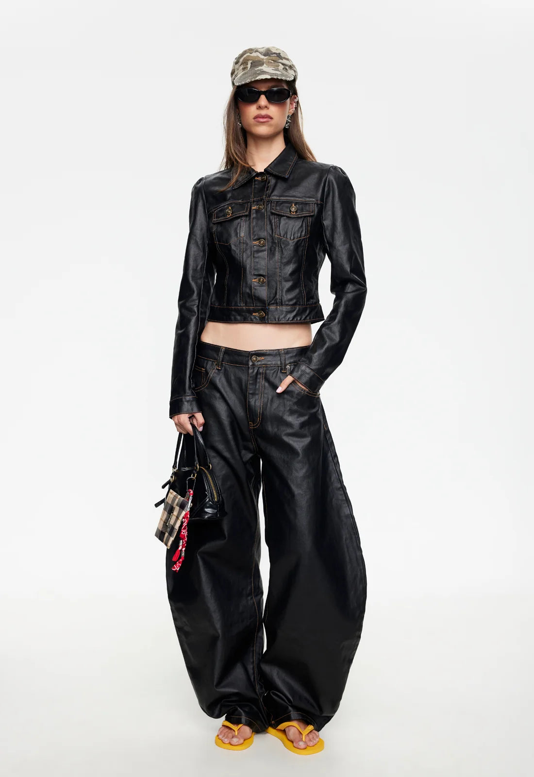 HORSESHOE JEAN IN WAXED DENIM