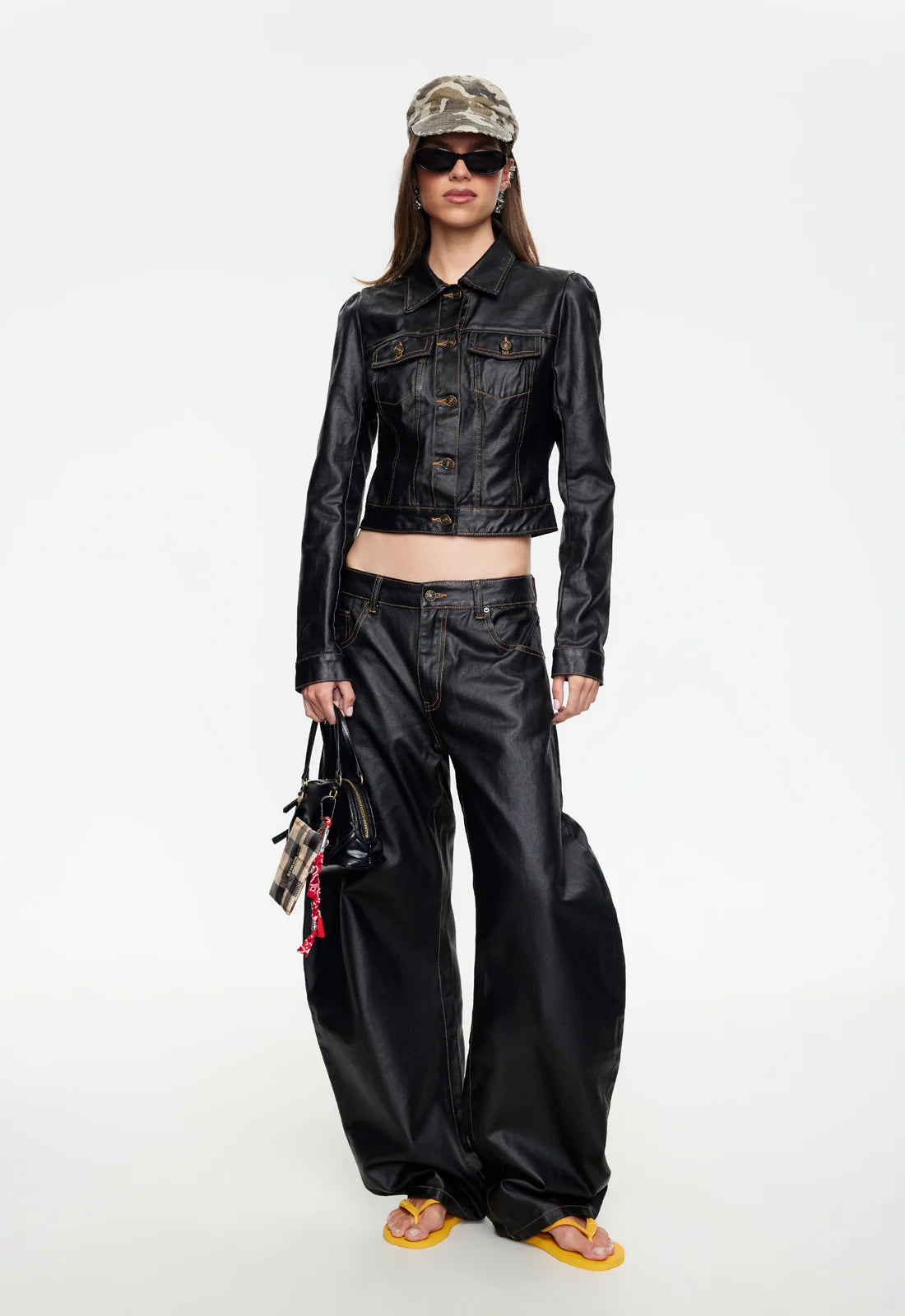 HORSESHOE JEAN IN WAXED DENIM