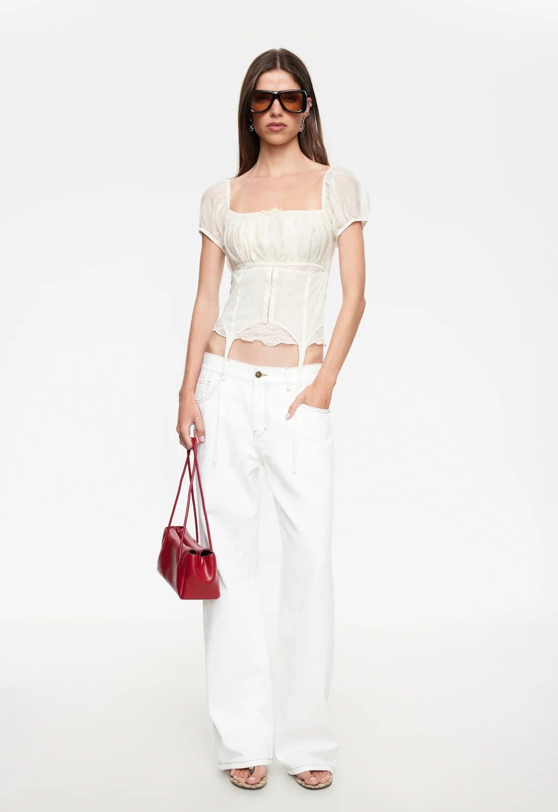 LOVE LETTERS CORSET IN CREAM