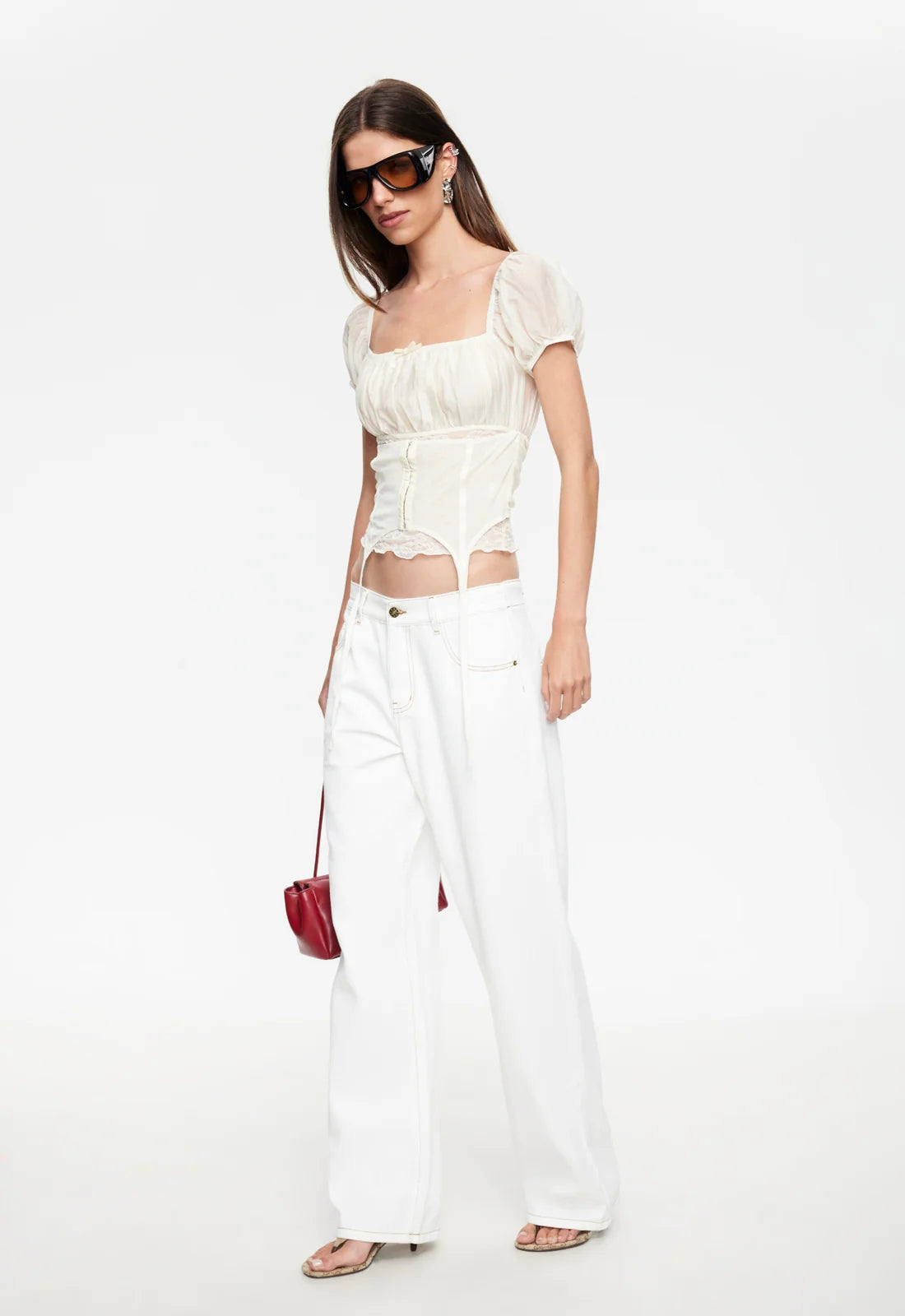 LOVE LETTERS CORSET IN CREAM