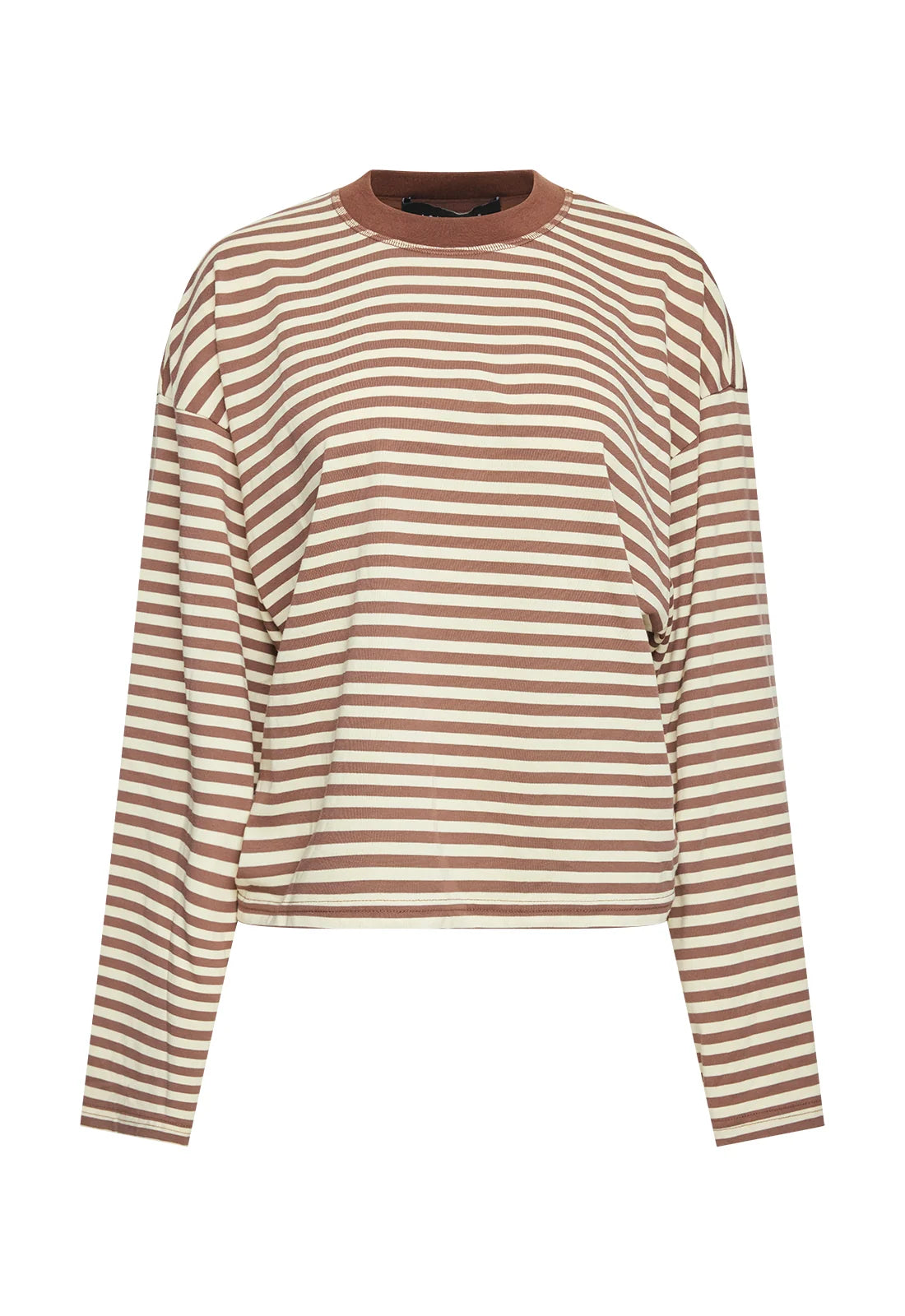 BLOOM LONG SLEEVE IN SORBET COCOA STRIPE