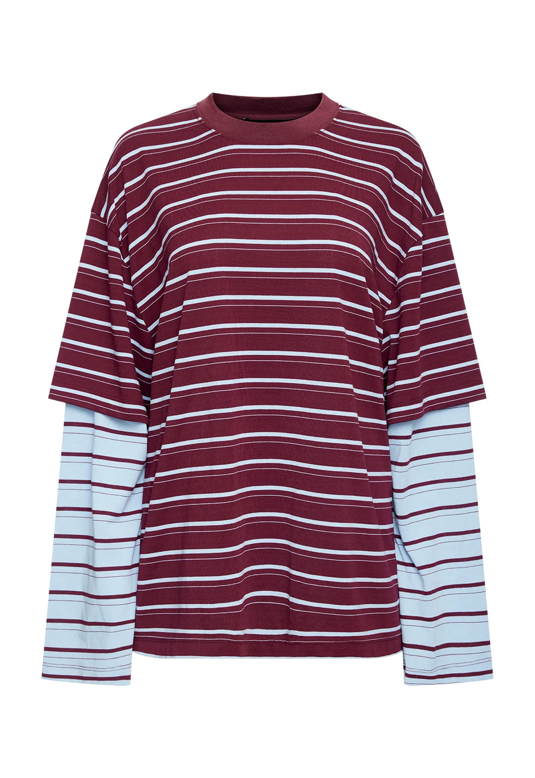BOTTEGA SHIRT IN BURGUNDY SKY STRIPE