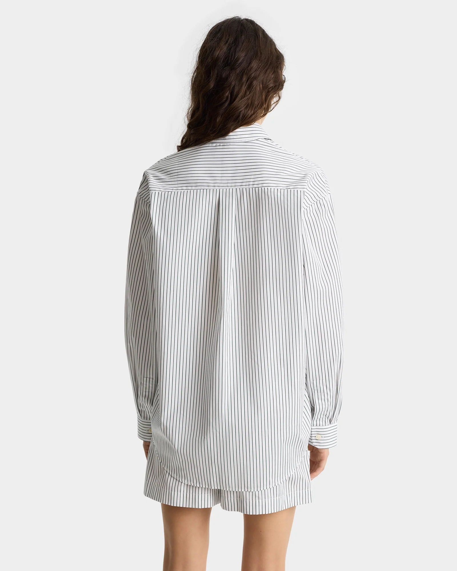 OVERSIZED SHIRT FOREST STRIPED