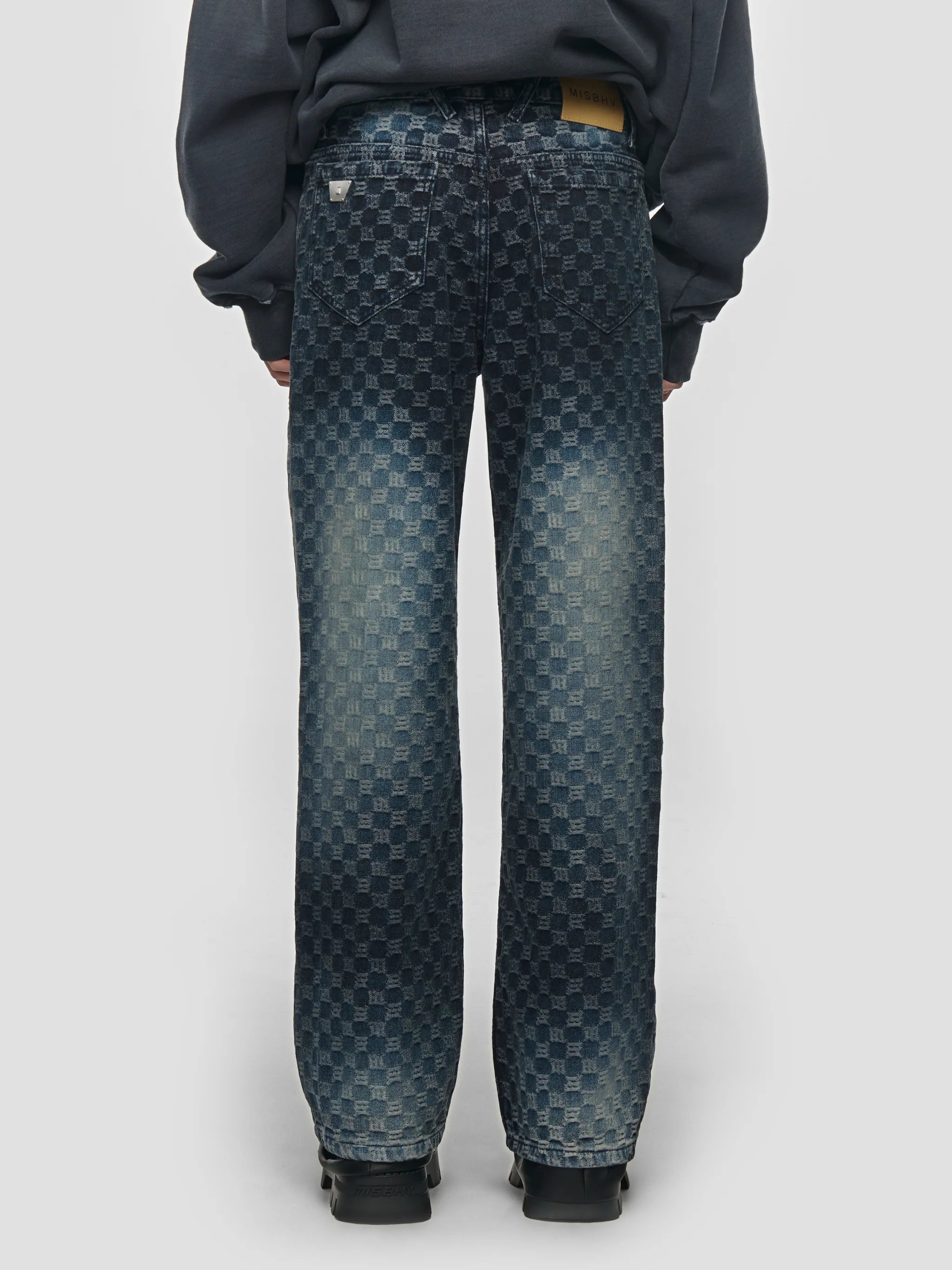 AUSTIN MONOGRAM BLUE JEANS