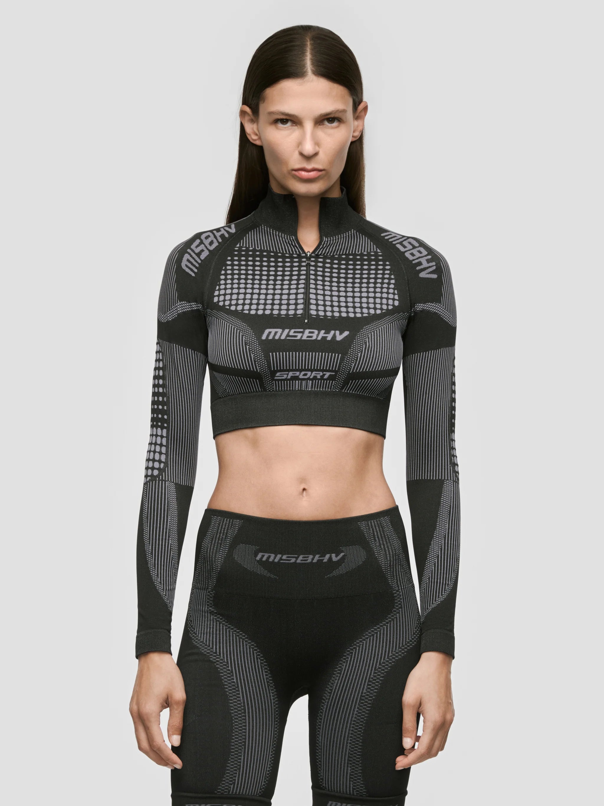 SPORT EUROPA CROPPED QUARTER-ZIP LS