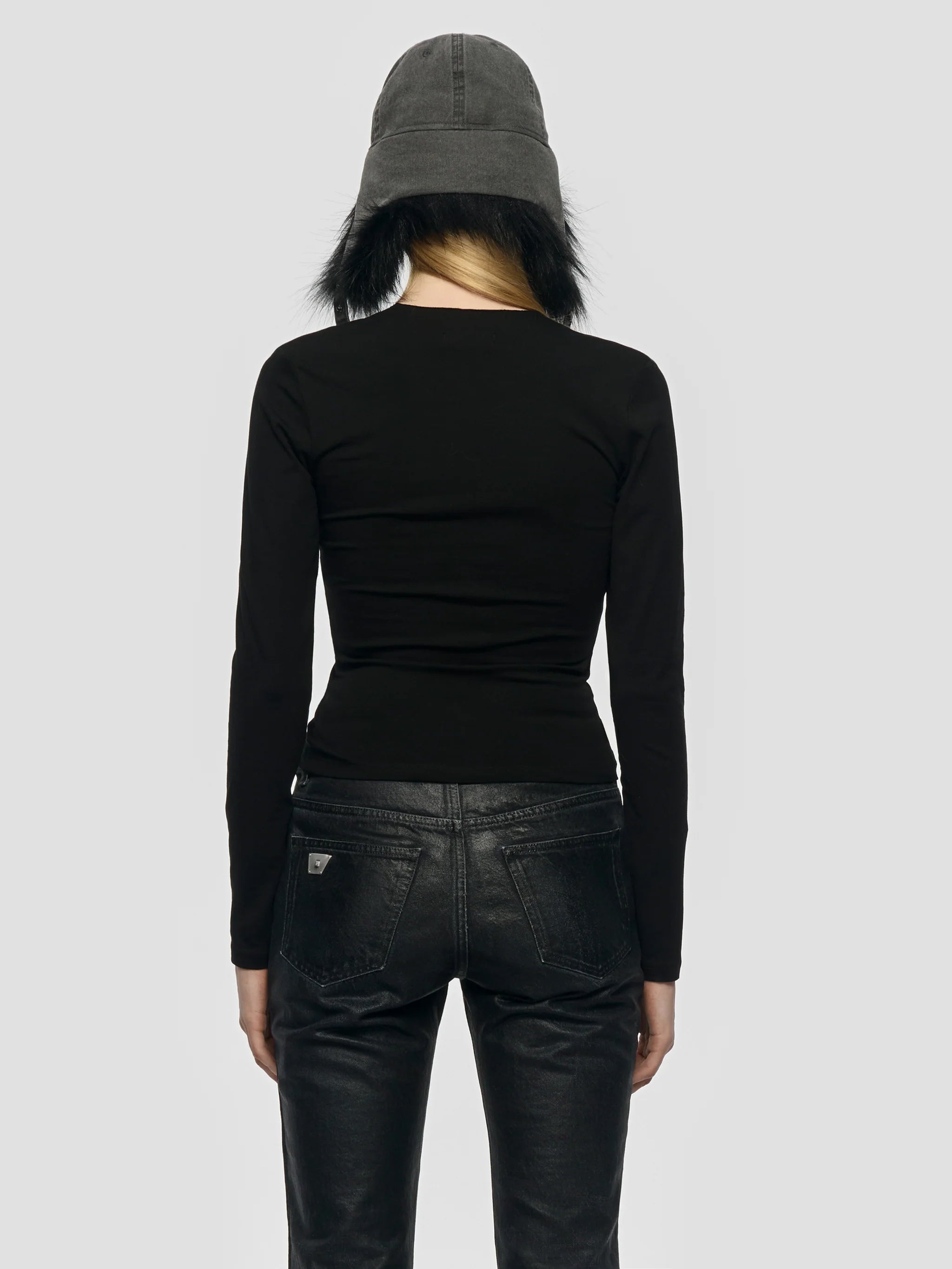 VARSITY BOWS LONGSLEEVE TOP