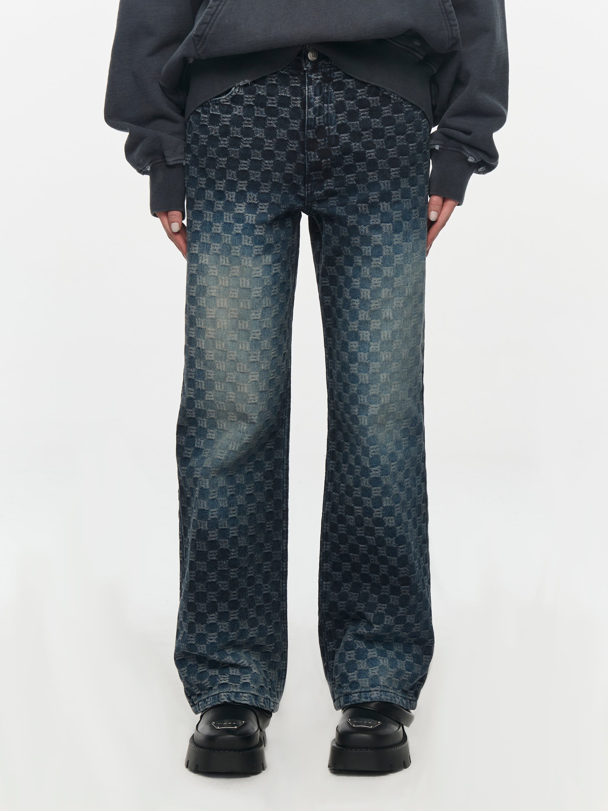 AUSTIN MONOGRAM BLUE JEANS