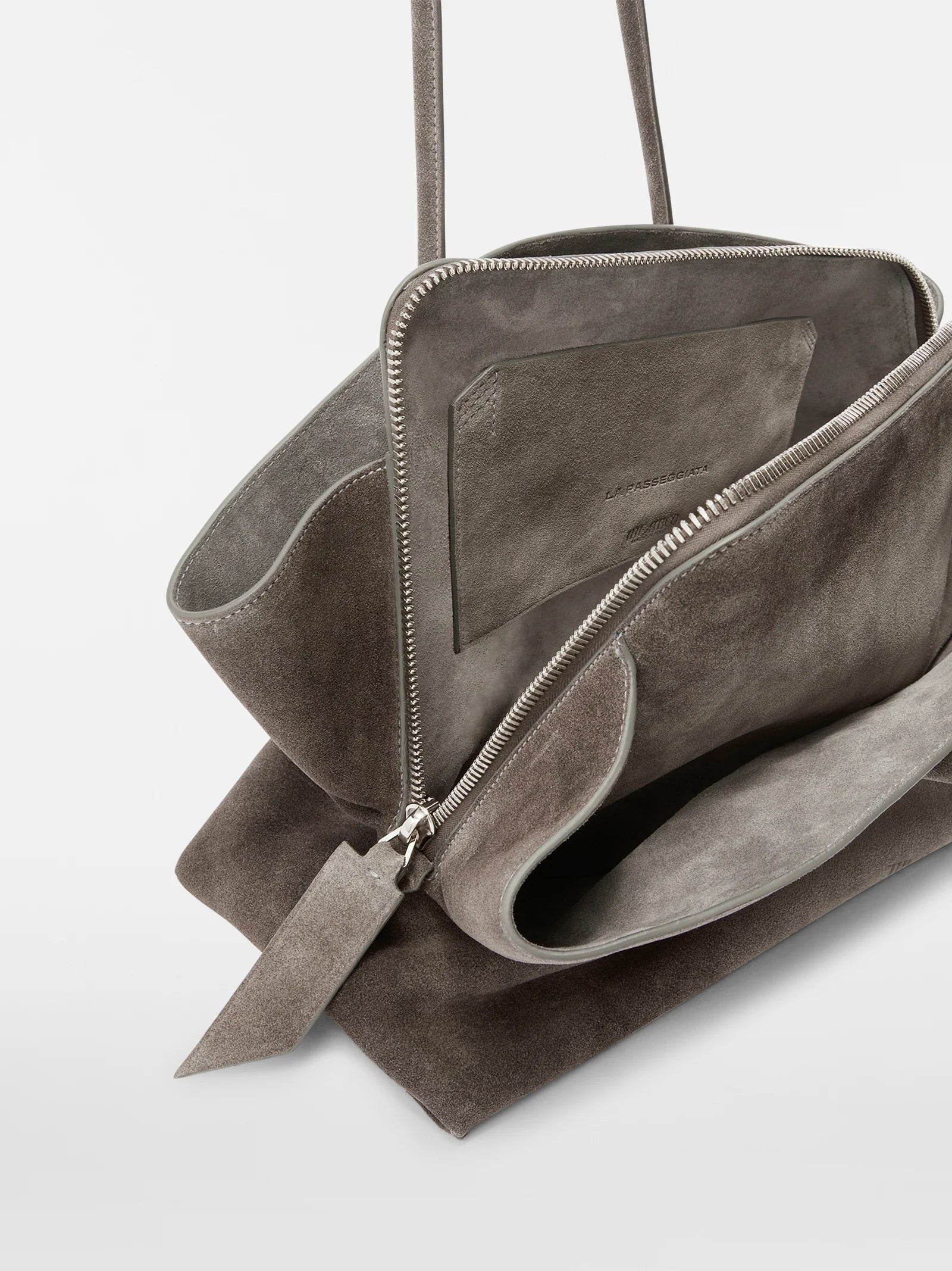 LA PASSEGIATTA MEDIUM SUEDE BRUSHED DARK GREY
