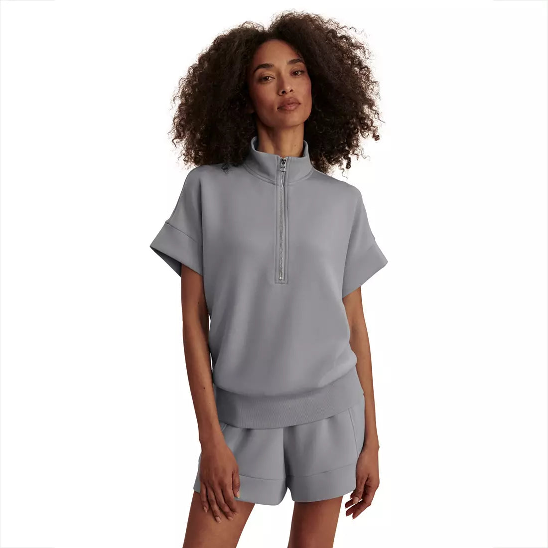 RITCHIE SHORT SLEEVE SWEAT IN WIND BLUE