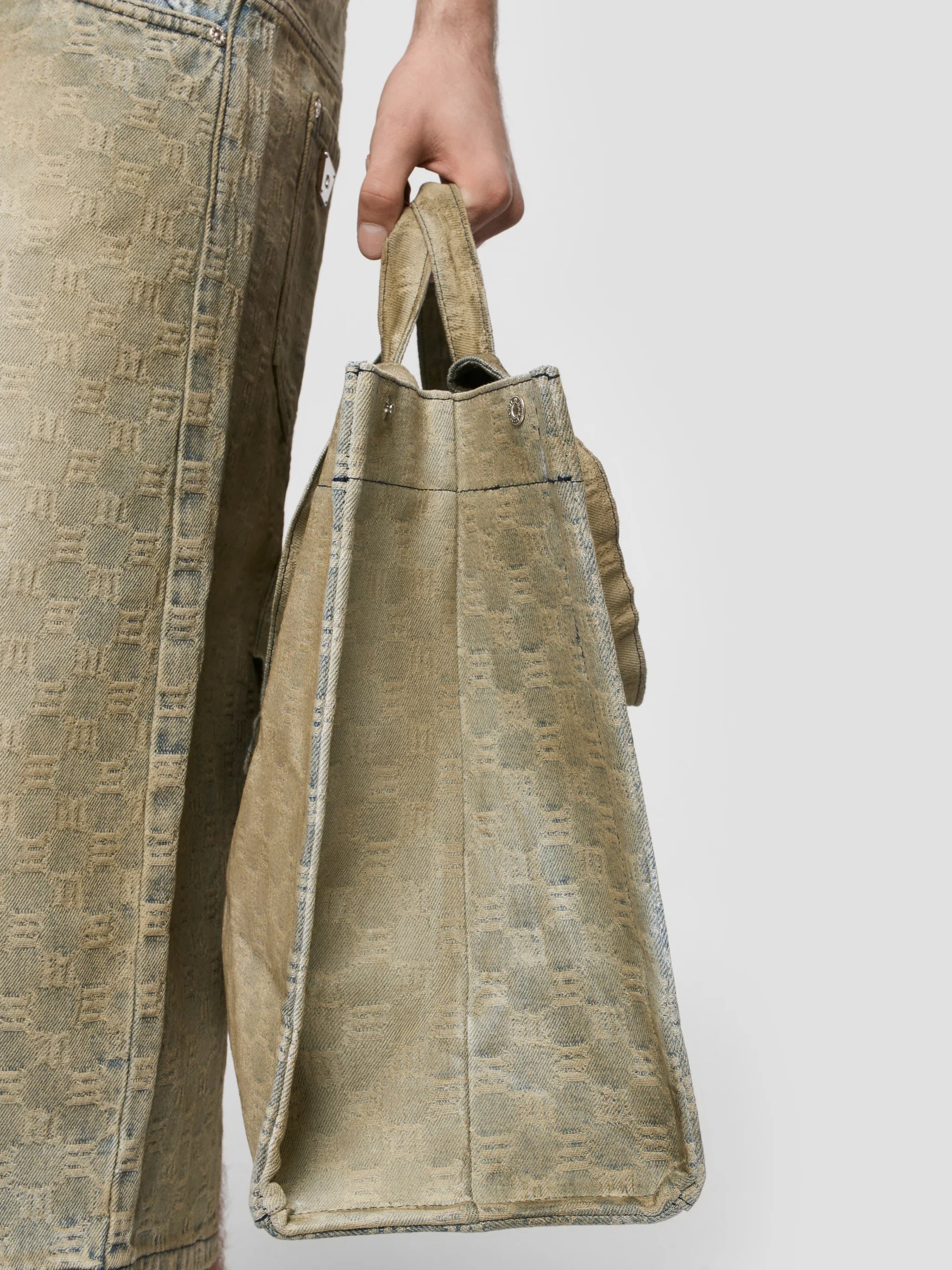 JACQUARD MONOGRAM TOTE BAG