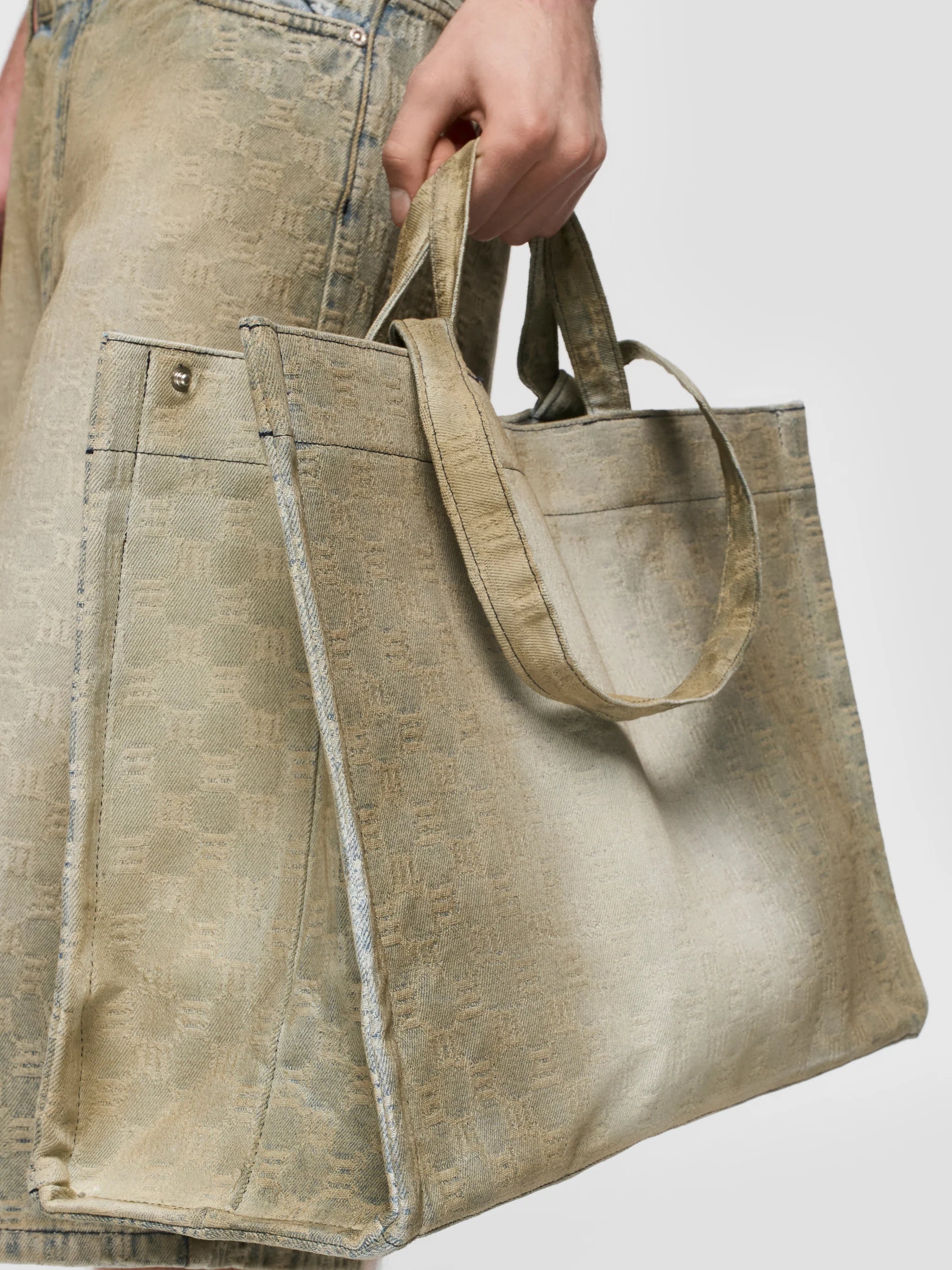 JACQUARD MONOGRAM TOTE BAG