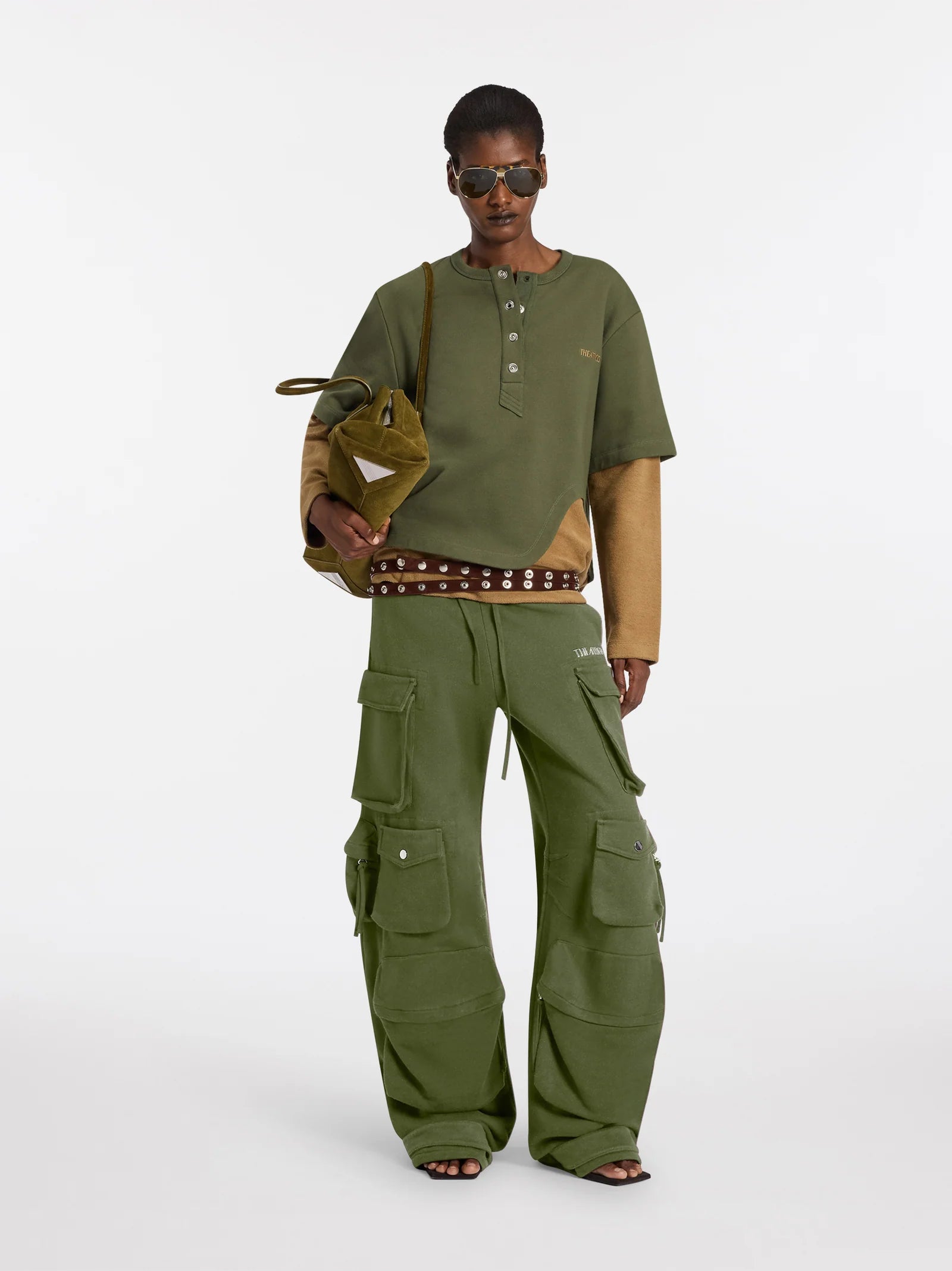 SWEATSHIRT DOUBLE FOREST GREEN