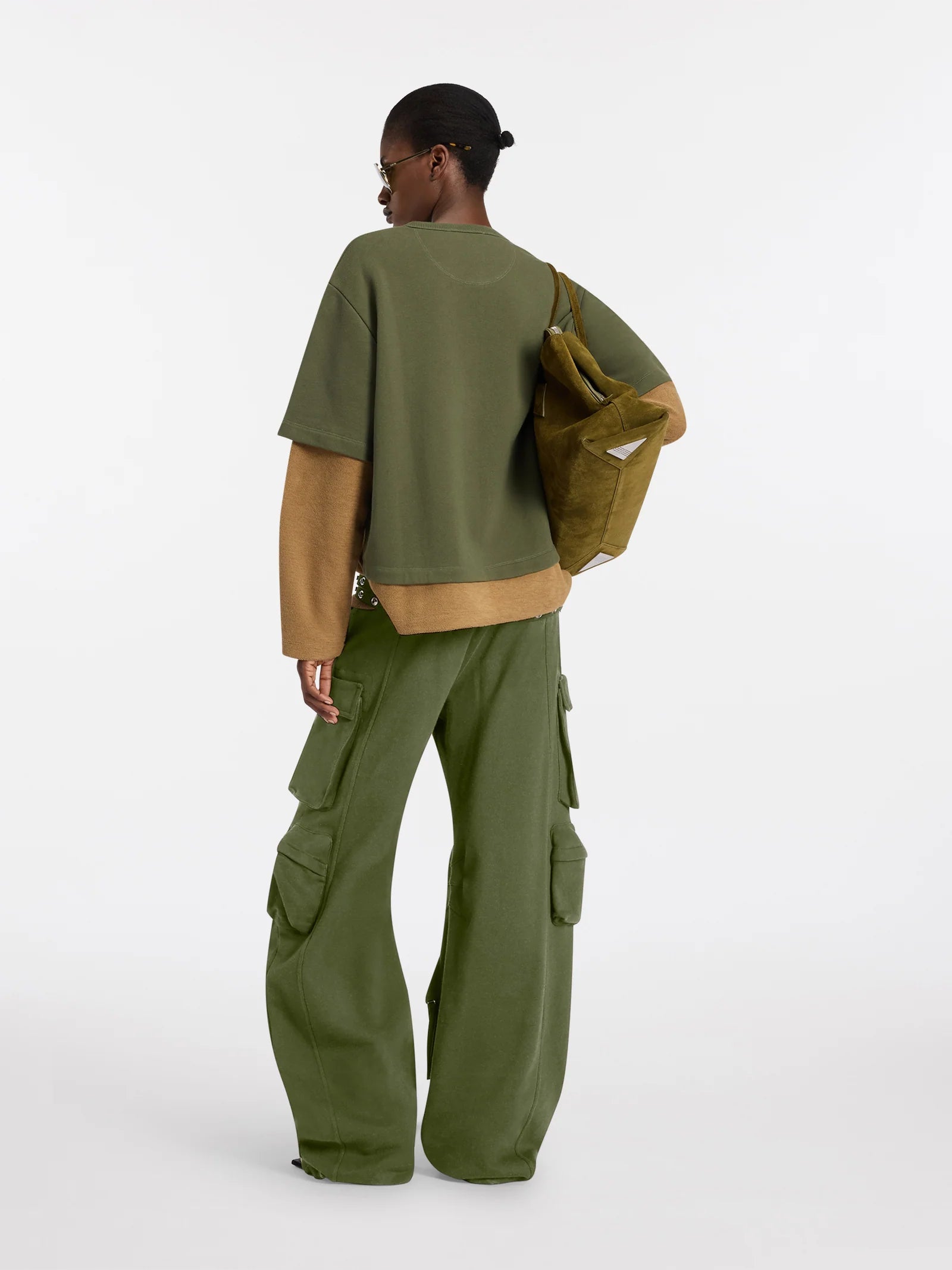 SWEATSHIRT DOUBLE FOREST GREEN