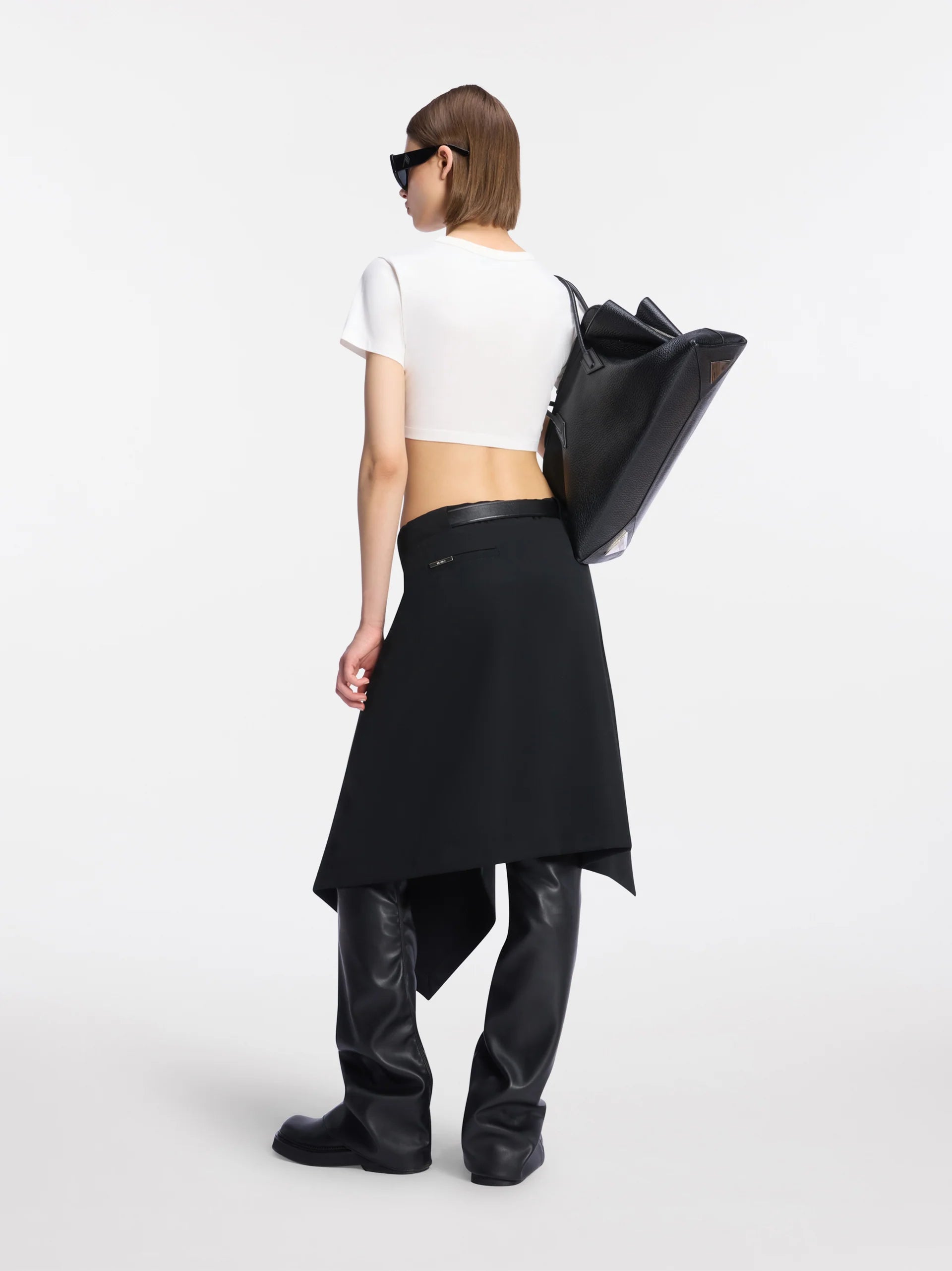 CROPPED T SHIRT LIGHT JERSEY WHITE